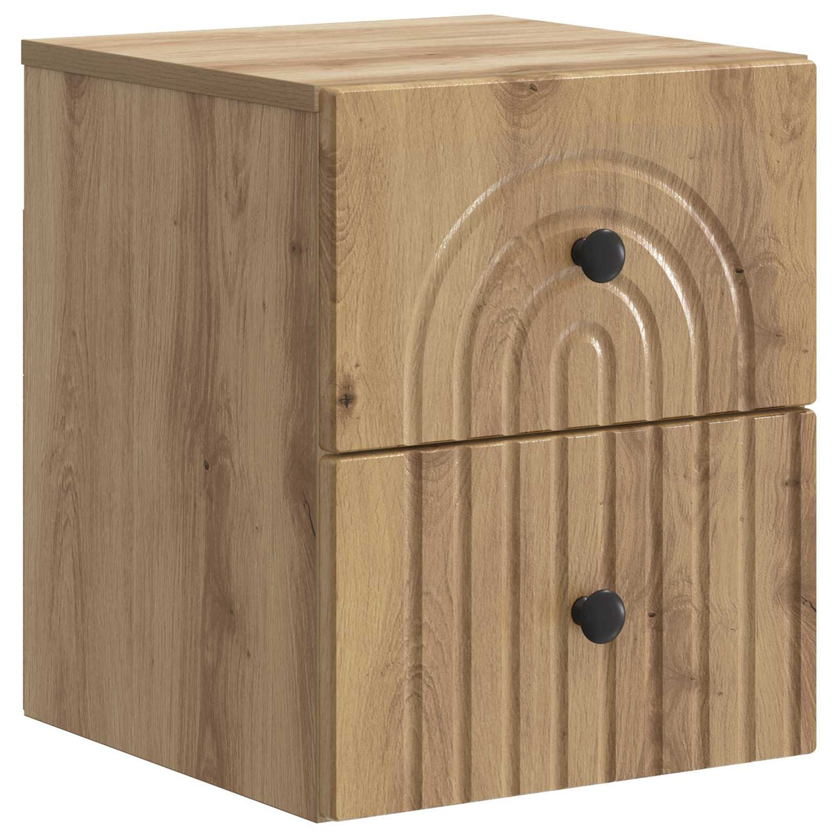 Wandmontierter Nachttisch 2 stk. Artisan-Eiche
