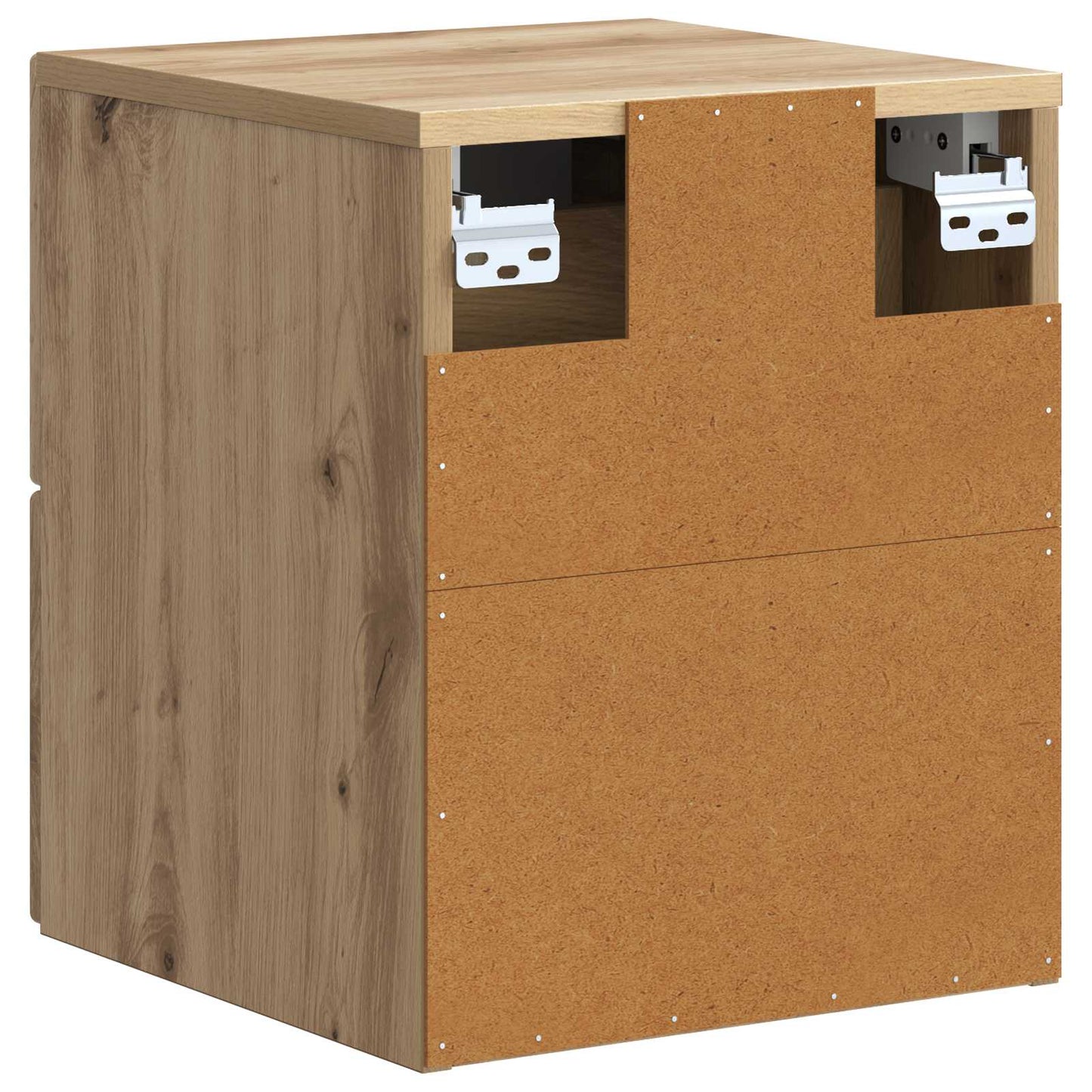 Wandmontierter Nachttisch 2 stk. Artisan-Eiche