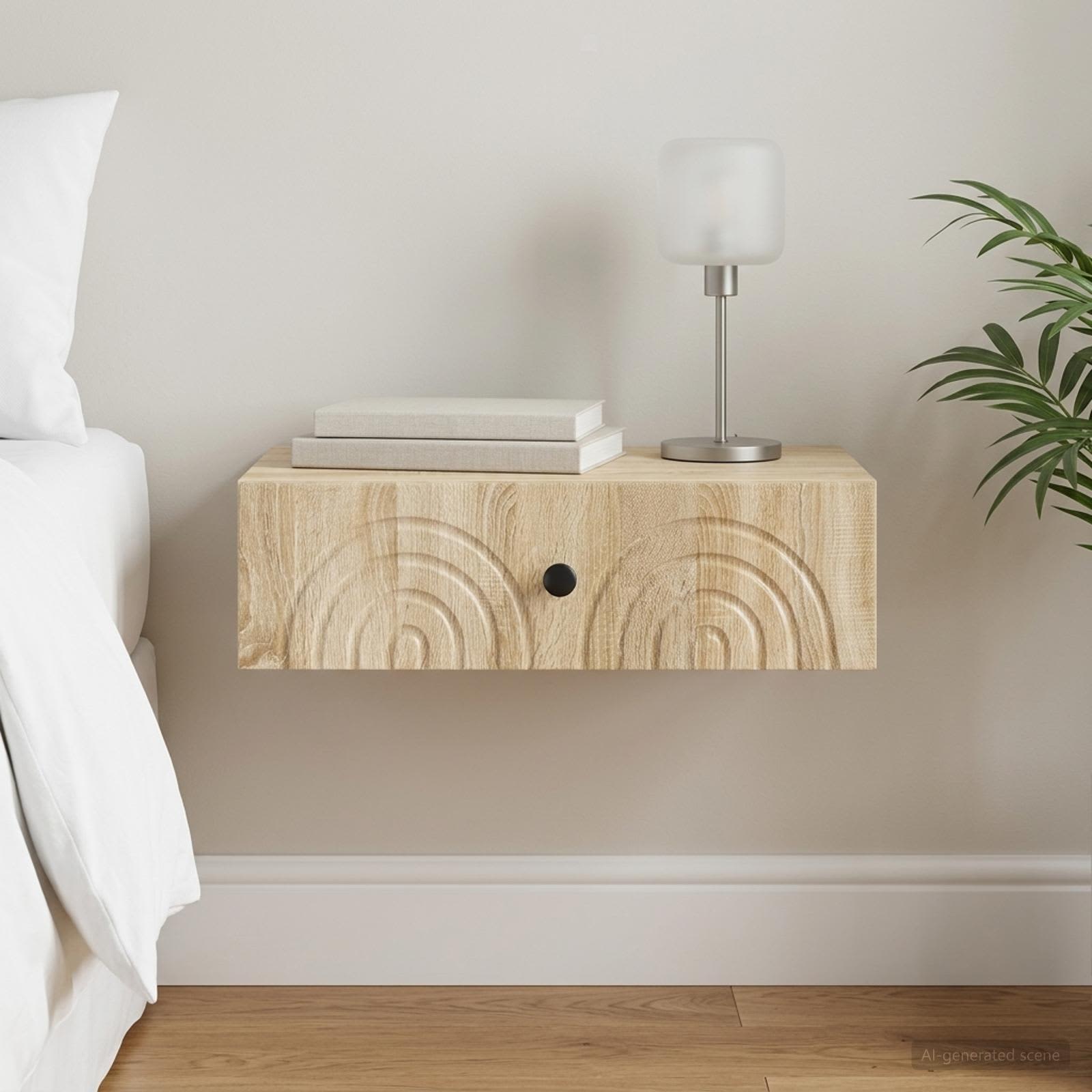 Wandmontierter Beistelltisch 59 x 34,5 x 17 cm Holzwerkstoff