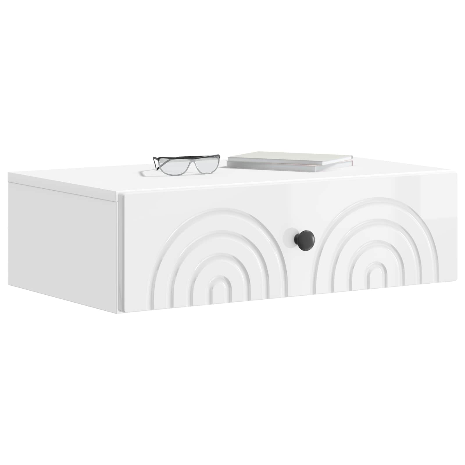 Wandmontierter Beistelltisch 59 x 34,5 x 17 cm Holzwerkstoff