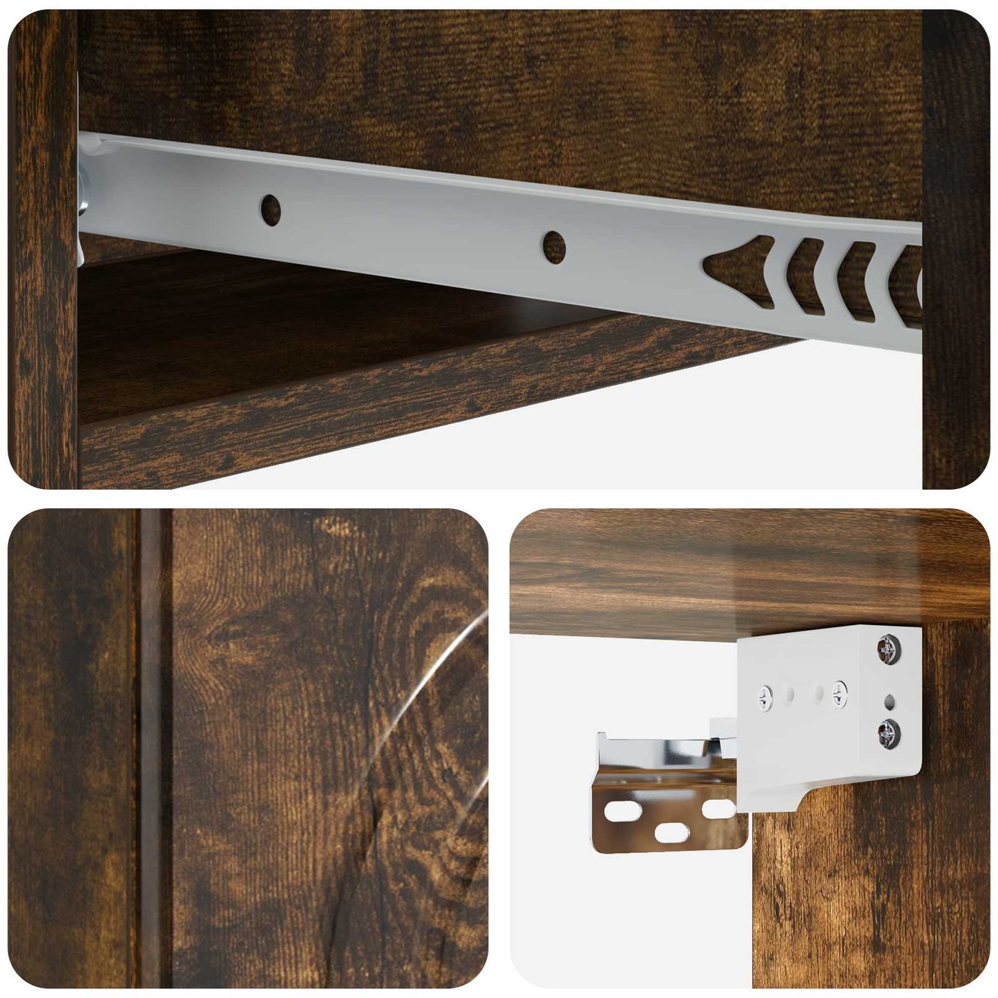 Wandmontierter Beistelltisch 59 x 34,5 x 17 cm Holzwerkstoff