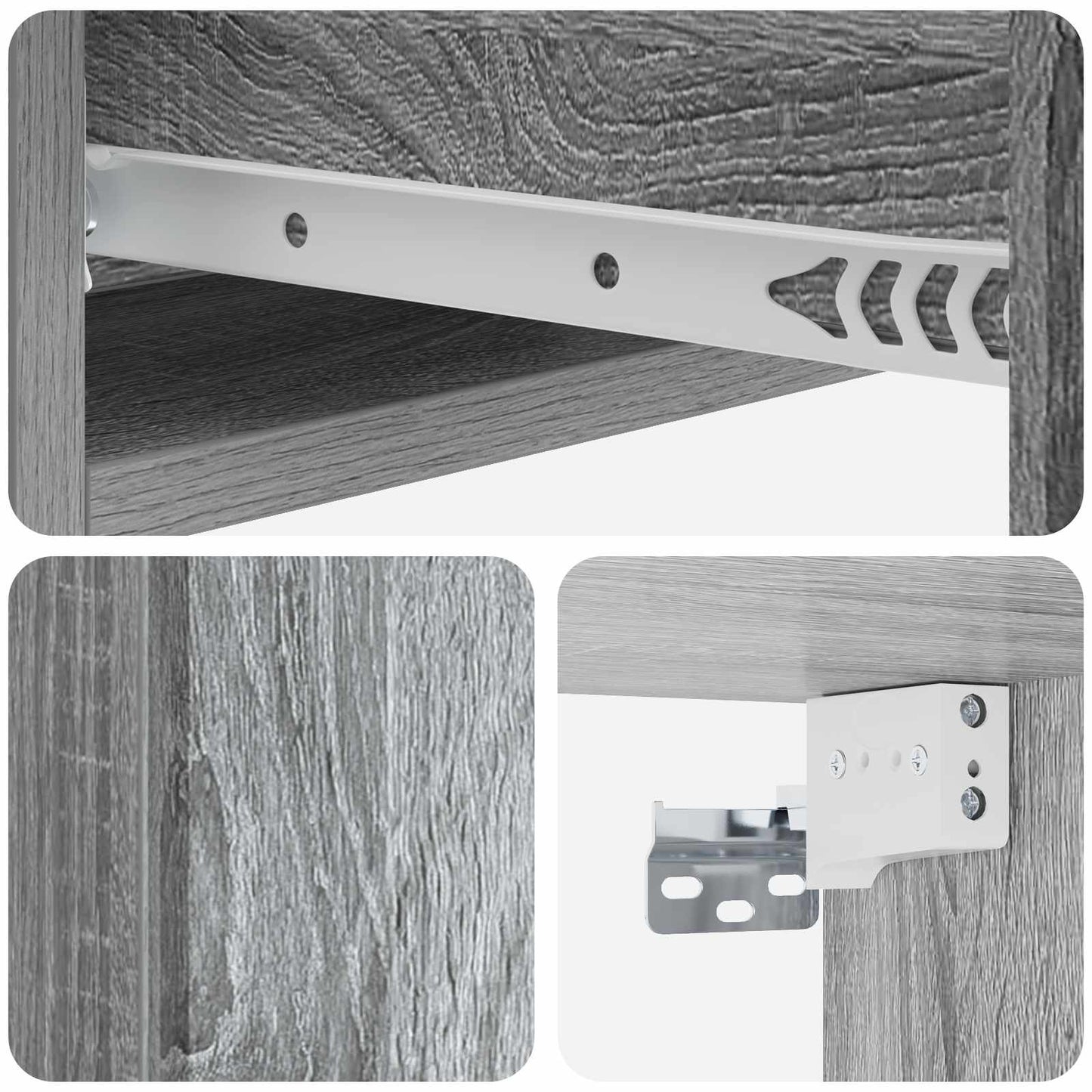 Wandmontierter Beistelltisch 59 x 34,5 x 17 cm Holzwerkstoff