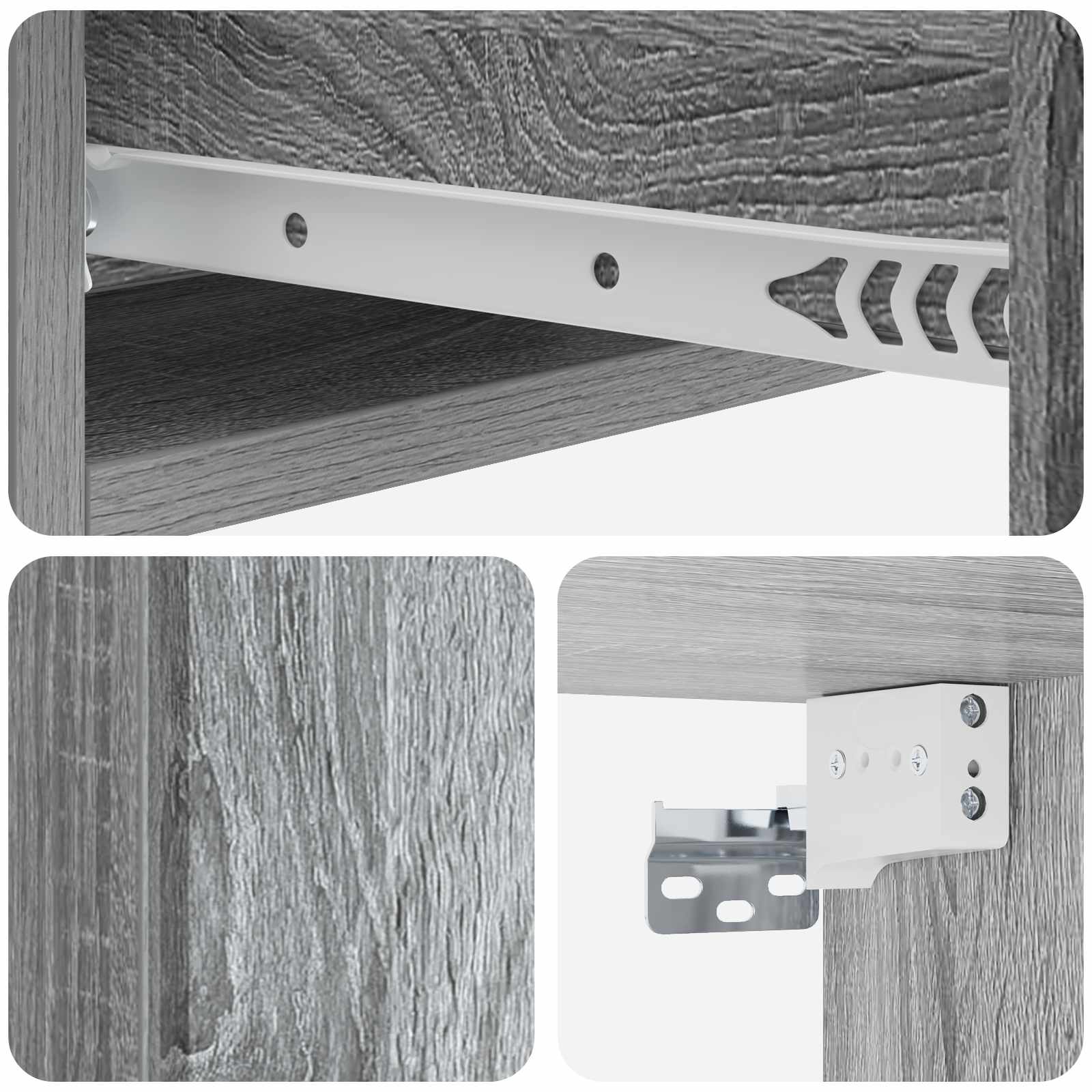 Wandmontierter Beistelltisch 59 x 34,5 x 17 cm Holzwerkstoff