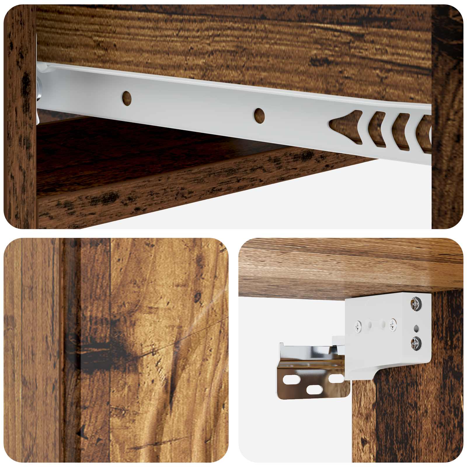 Wandmontierter Beistelltisch 59 x 34,5 x 17 cm Holzwerkstoff