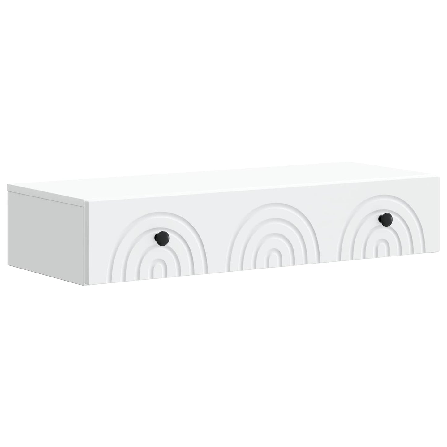Wandmontierter Beistelltisch Weiß 87,5 x 34,5 x 17 cm