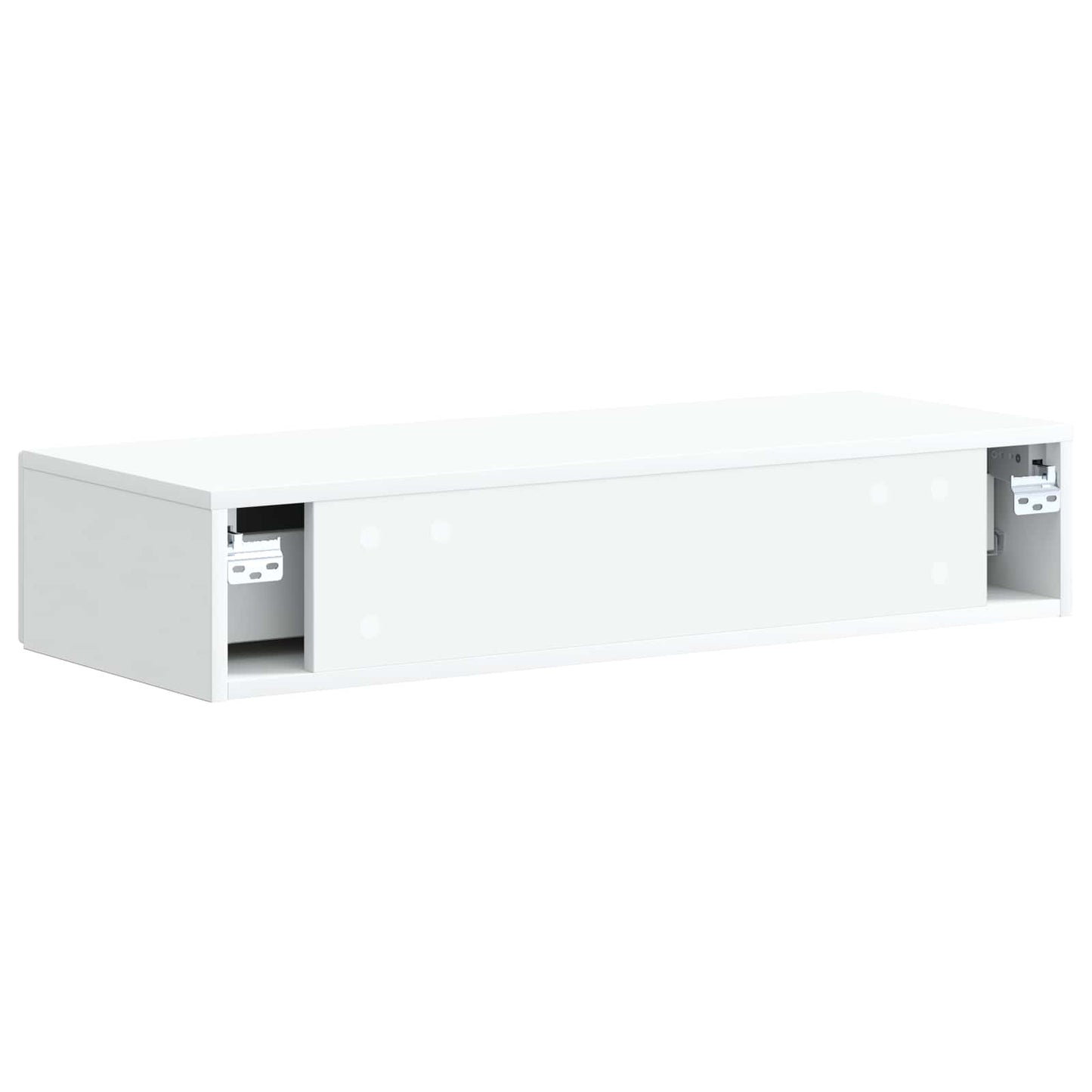Wandmontierter Beistelltisch Weiß 87,5 x 34,5 x 17 cm