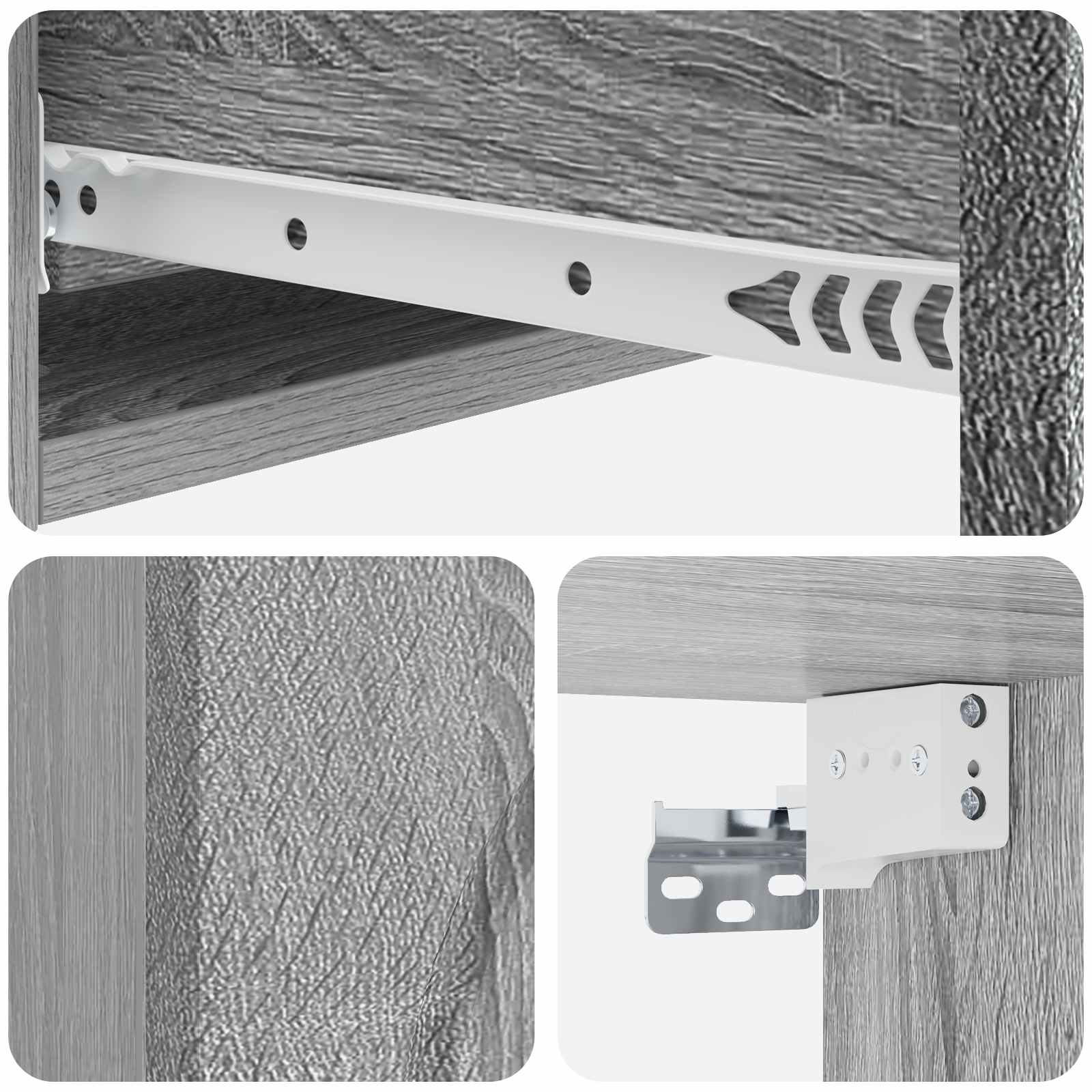 Wandmontierter Beistelltisch 87,5 x 34,5 x 17 cm Holzwerkstoff