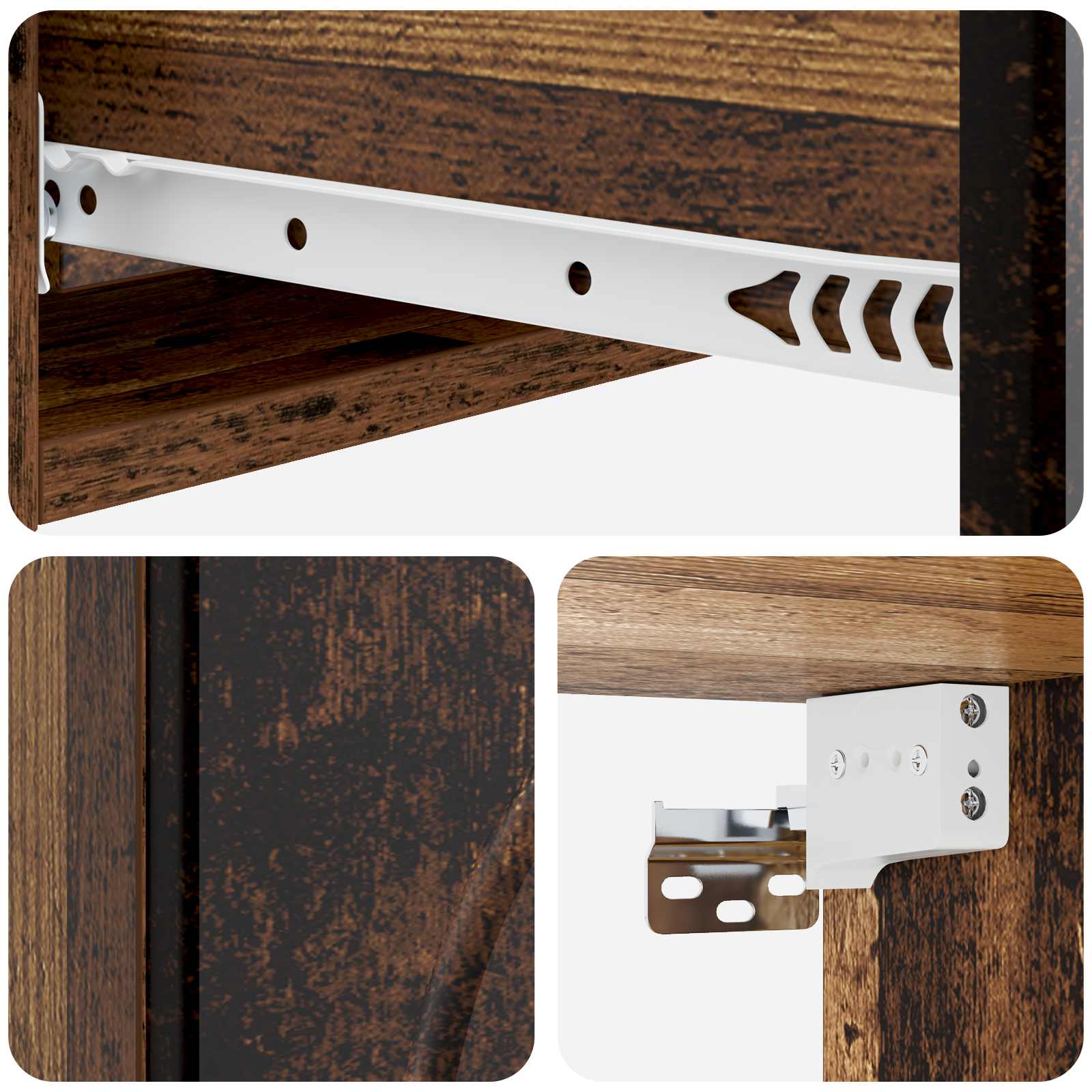 Wandmontierter Beistelltisch 87,5 x 34,5 x 17 cm Holzwerkstoff