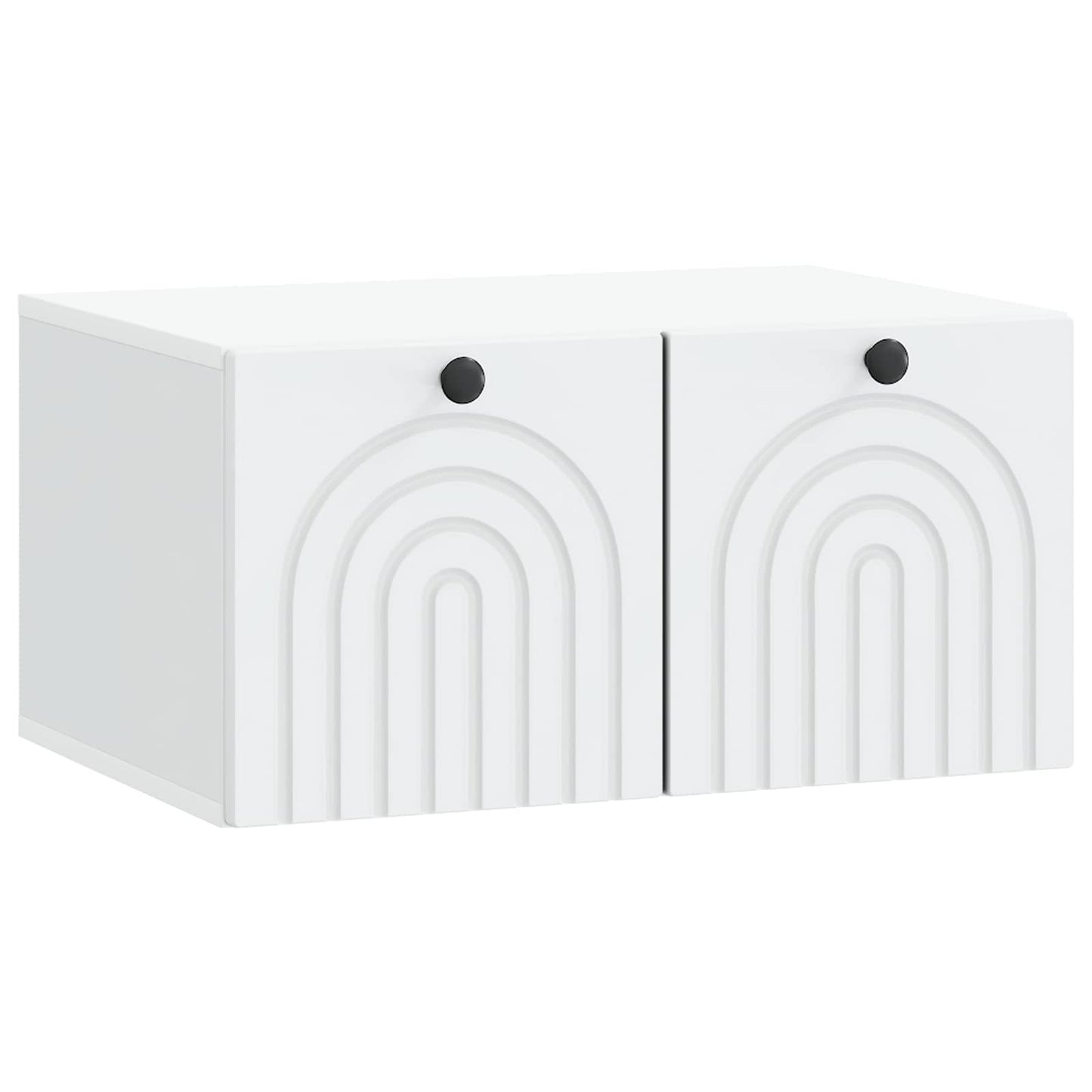 Wandmontierter TV-Schrank Weiß 59,5 x 41 x 30 cm Holzwerkstoff