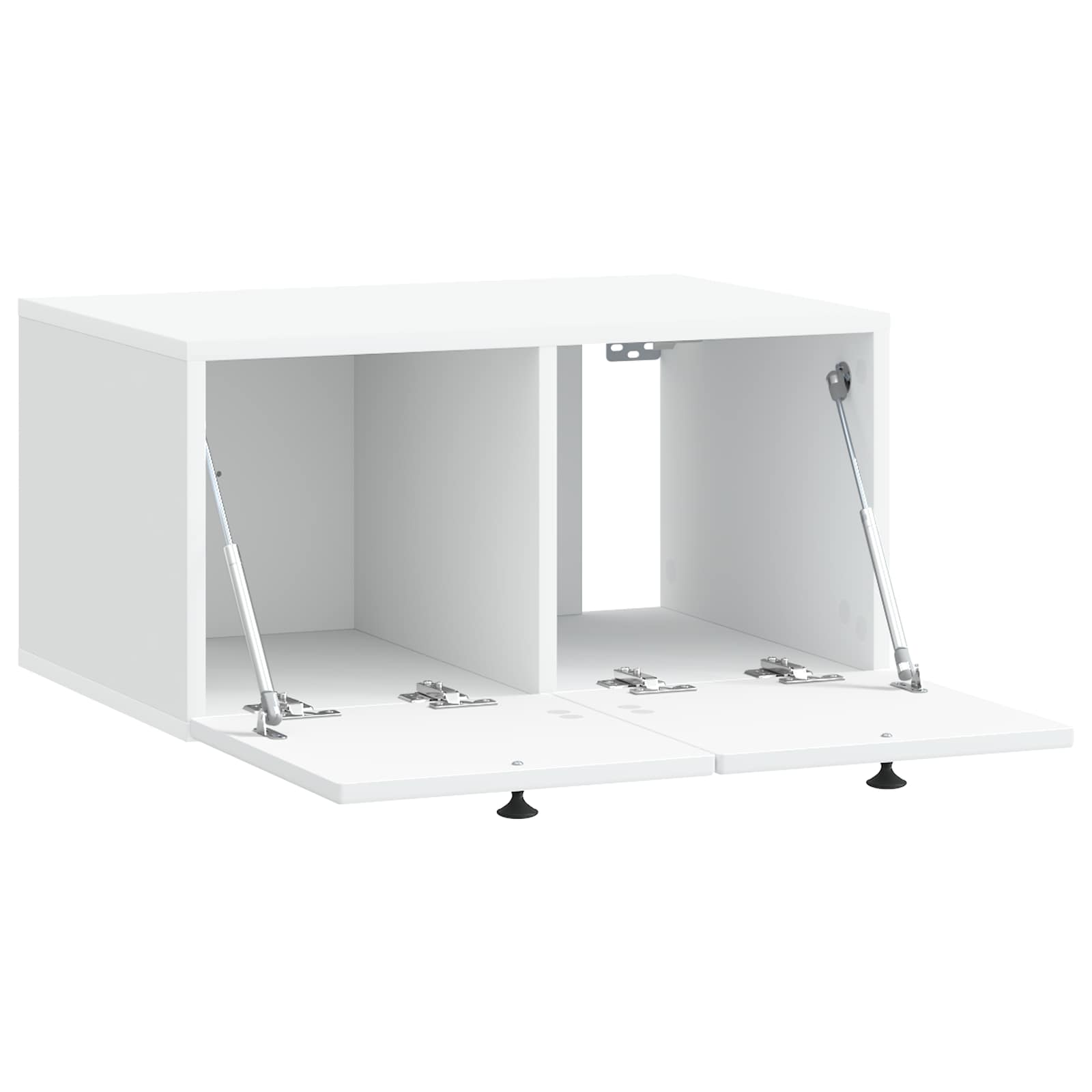 Wandmontierter TV-Schrank Weiß 59,5 x 41 x 30 cm Holzwerkstoff