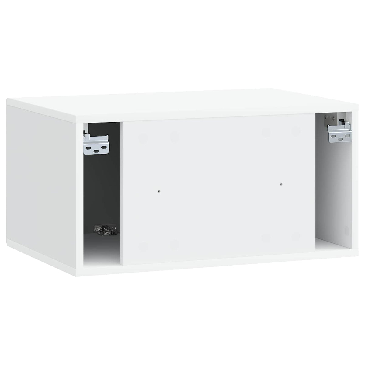 Wandmontierter TV-Schrank Weiß 59,5 x 41 x 30 cm Holzwerkstoff