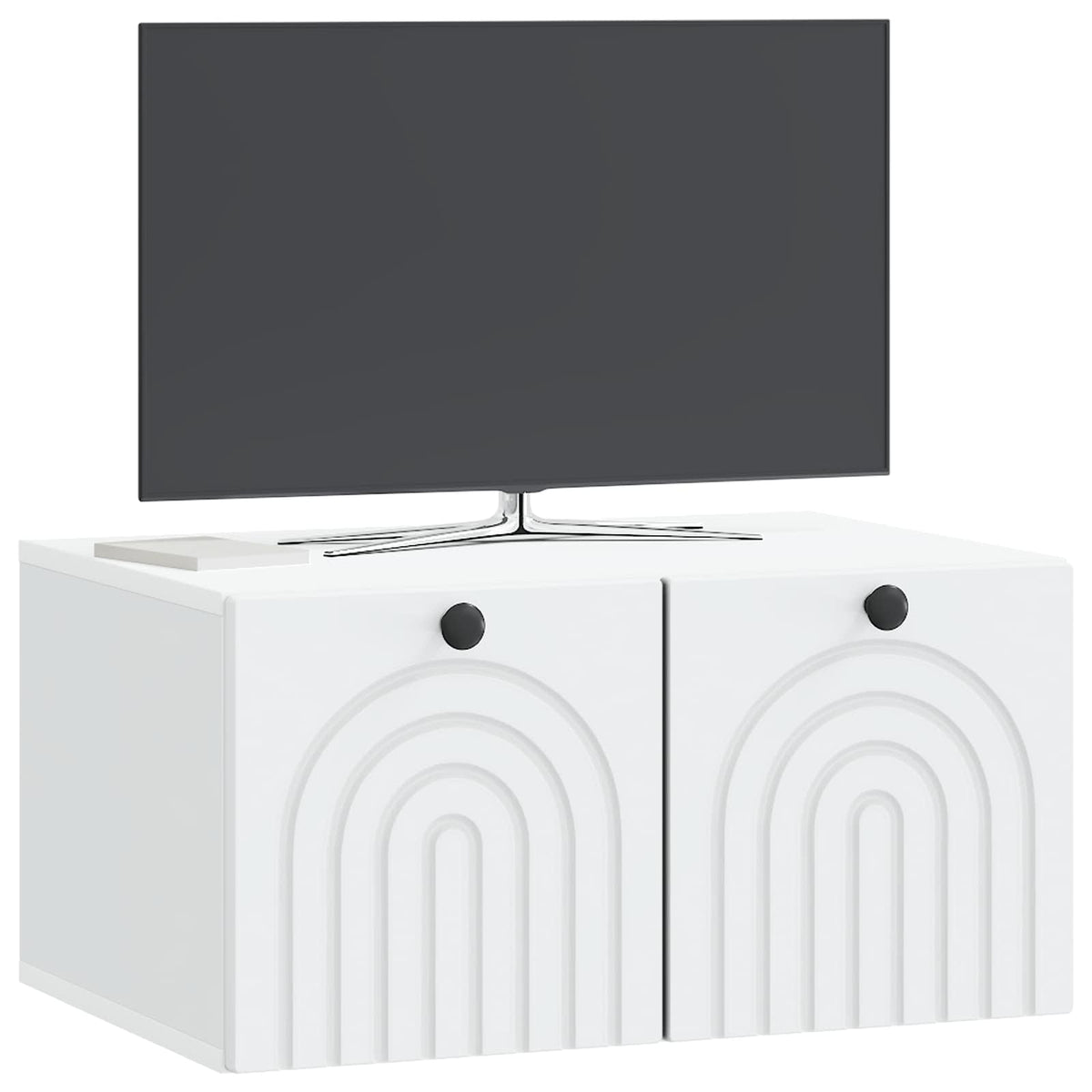 Wandmontierter TV-Schrank Weiß 59,5 x 41 x 30 cm Holzwerkstoff