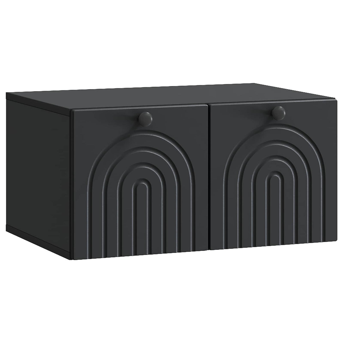 Wandmontierter TV-Schrank Schwarz 59,5 x 41 x 30 cm