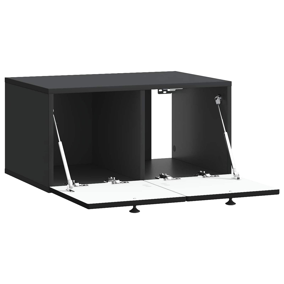 Wandmontierter TV-Schrank Schwarz 59,5 x 41 x 30 cm