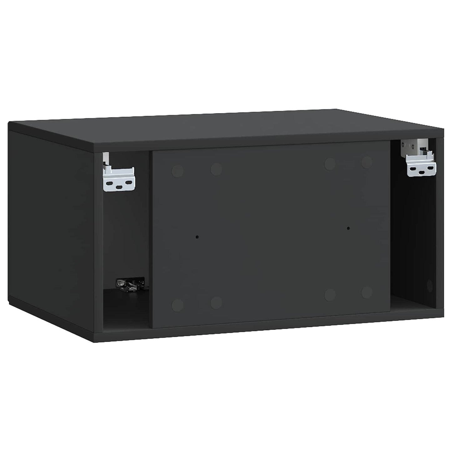 Wandmontierter TV-Schrank Schwarz 59,5 x 41 x 30 cm