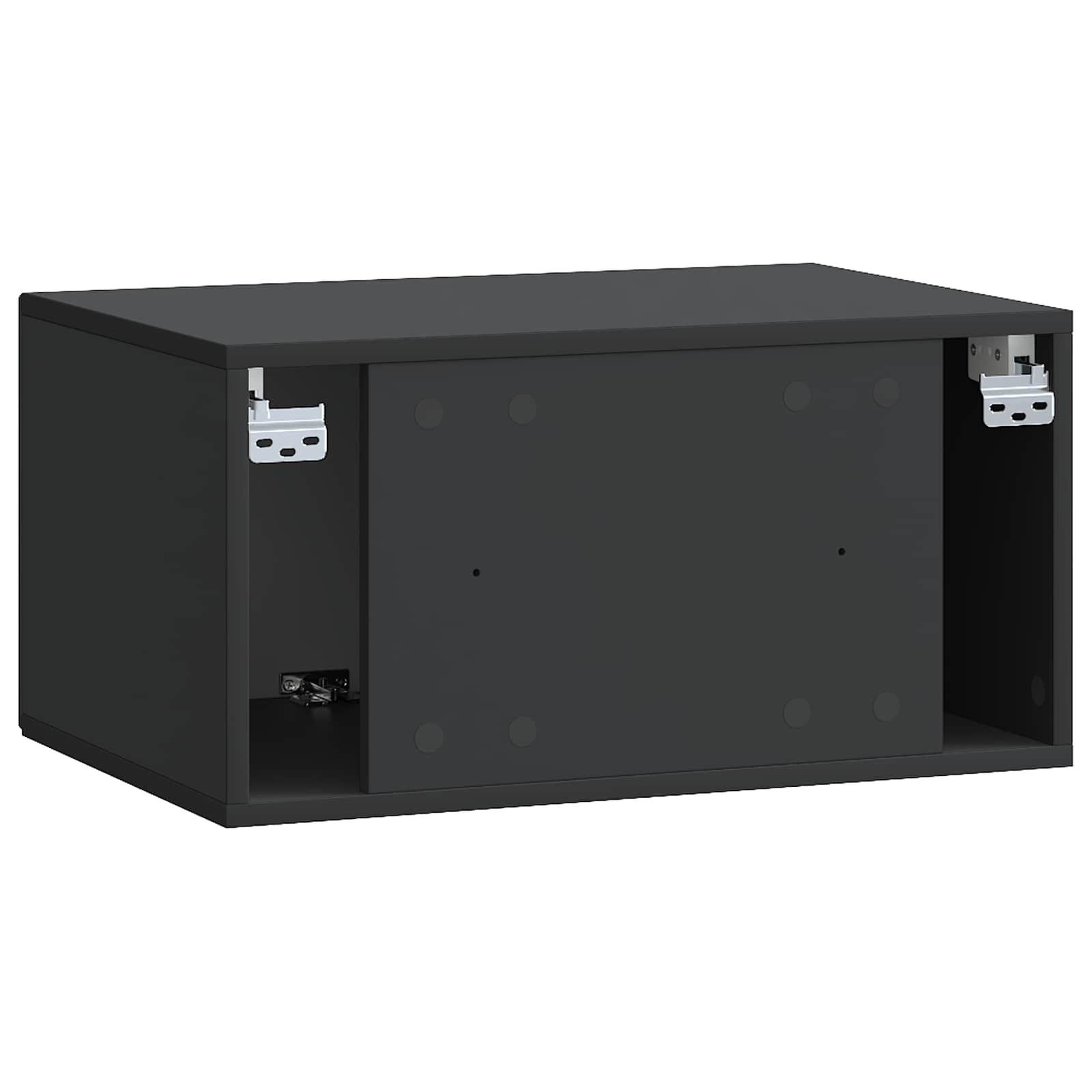 Wandmontierter TV-Schrank Schwarz 59,5 x 41 x 30 cm
