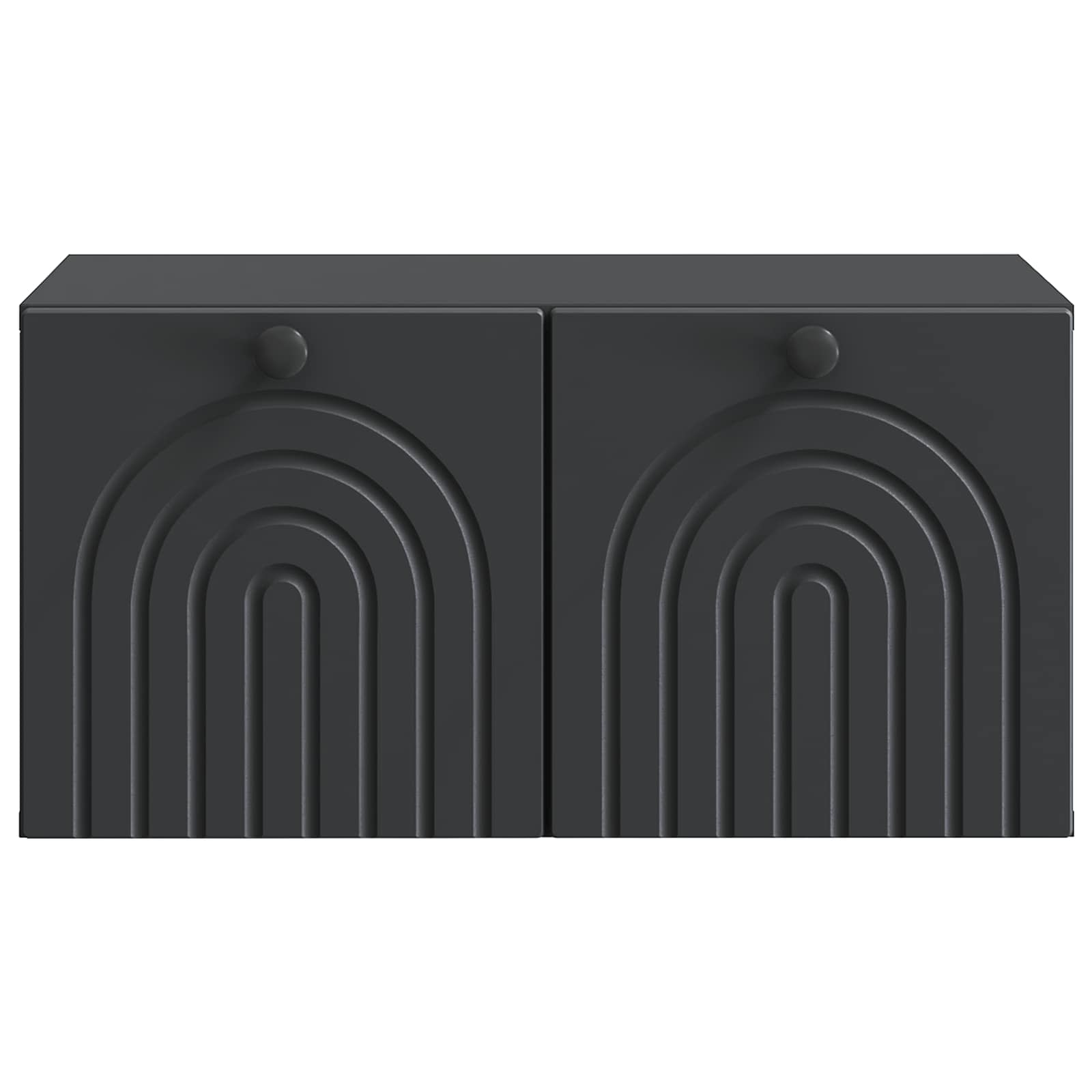 Wandmontierter TV-Schrank Schwarz 59,5 x 41 x 30 cm