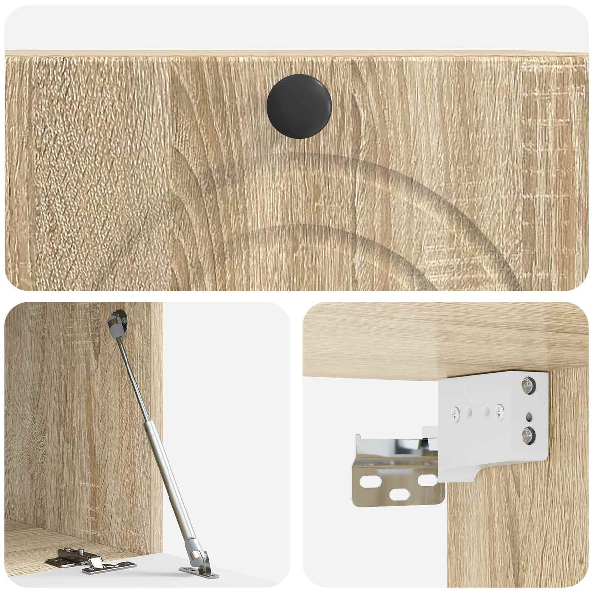 Wandmontierter TV-Schrank Sonoma-Eiche 59,5 x 41 x 30 cm