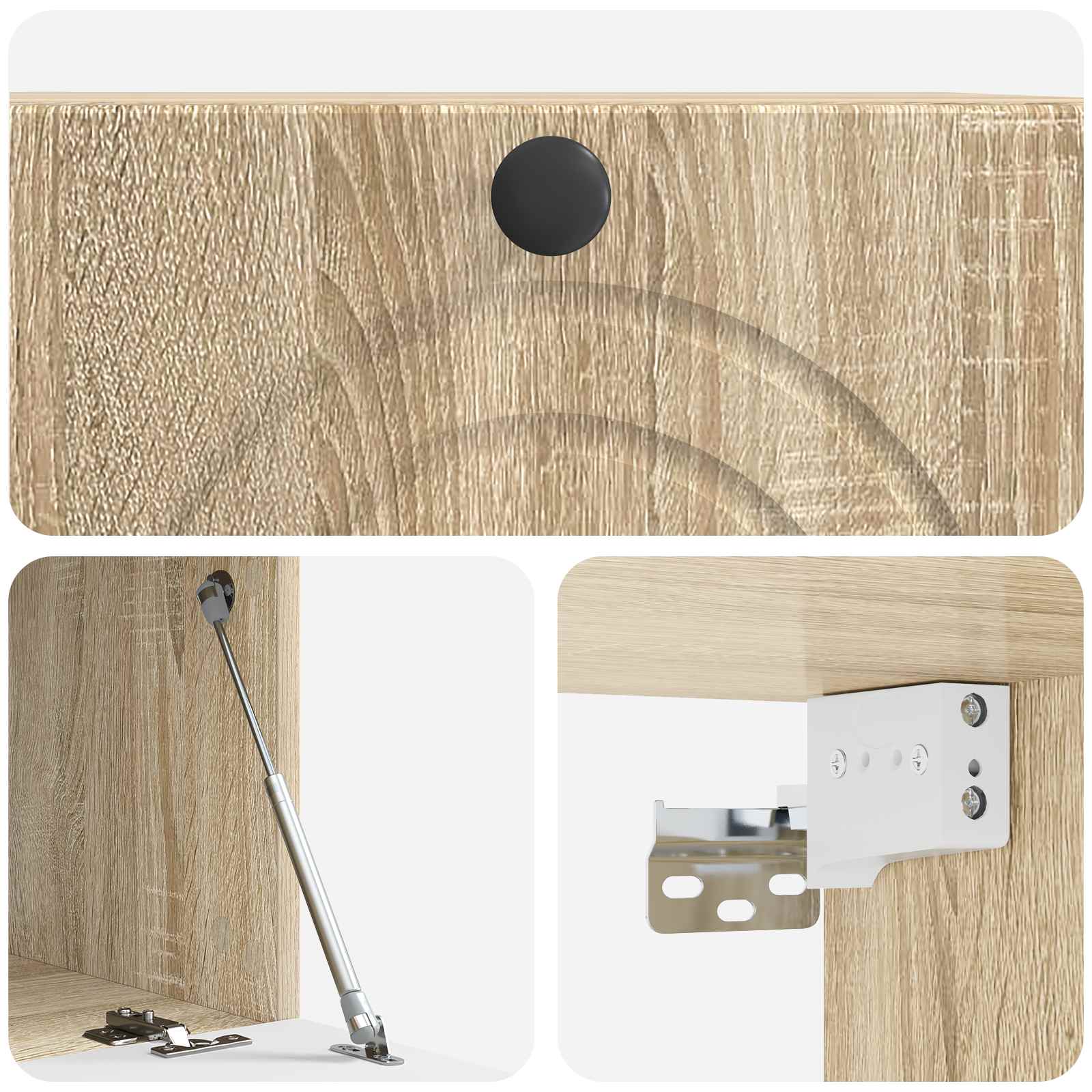 Wandmontierter TV-Schrank Sonoma-Eiche 59,5 x 41 x 30 cm