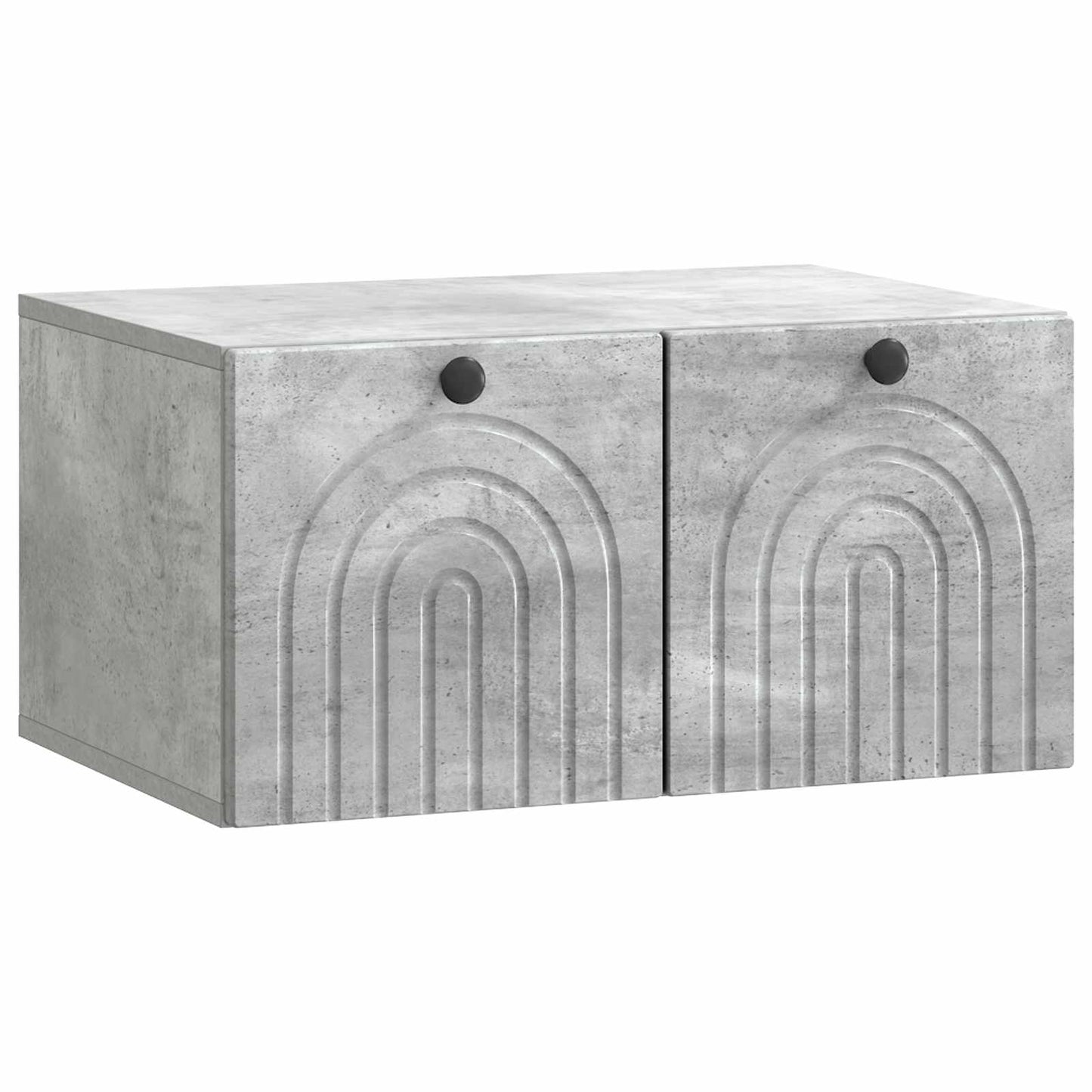 Wandmontierter TV-Schrank Betongrau 59,5 x 41 x 30 cm
