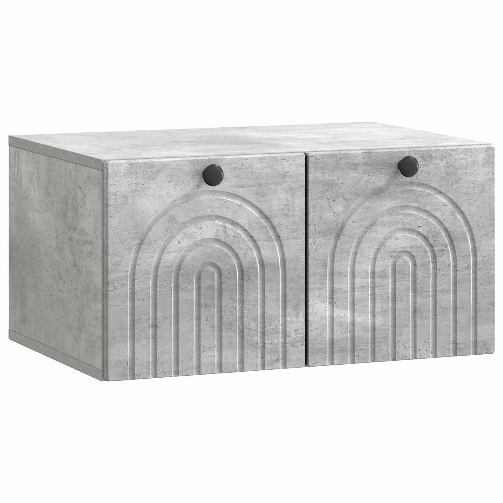 Wandmontierter TV-Schrank Betongrau 59,5 x 41 x 30 cm