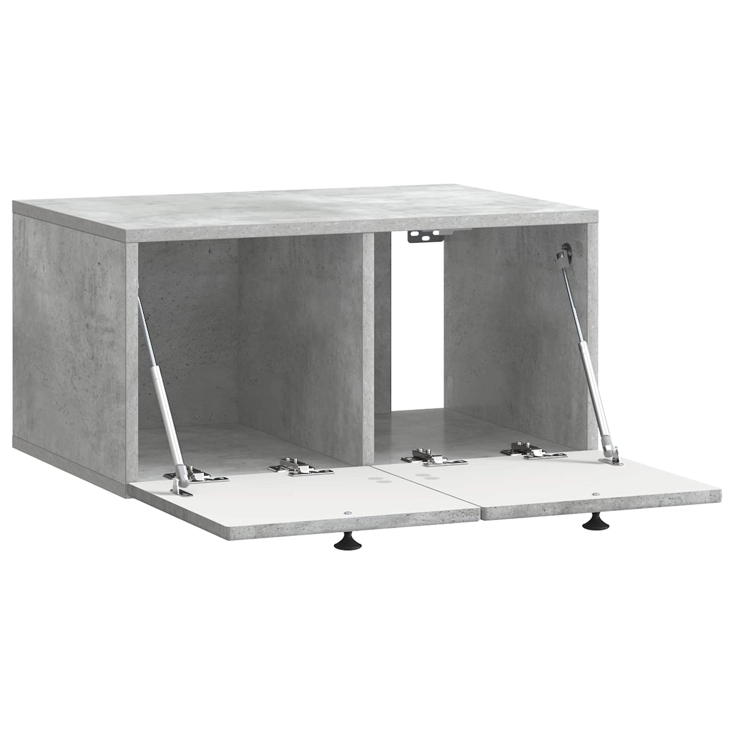 Wandmontierter TV-Schrank Betongrau 59,5 x 41 x 30 cm