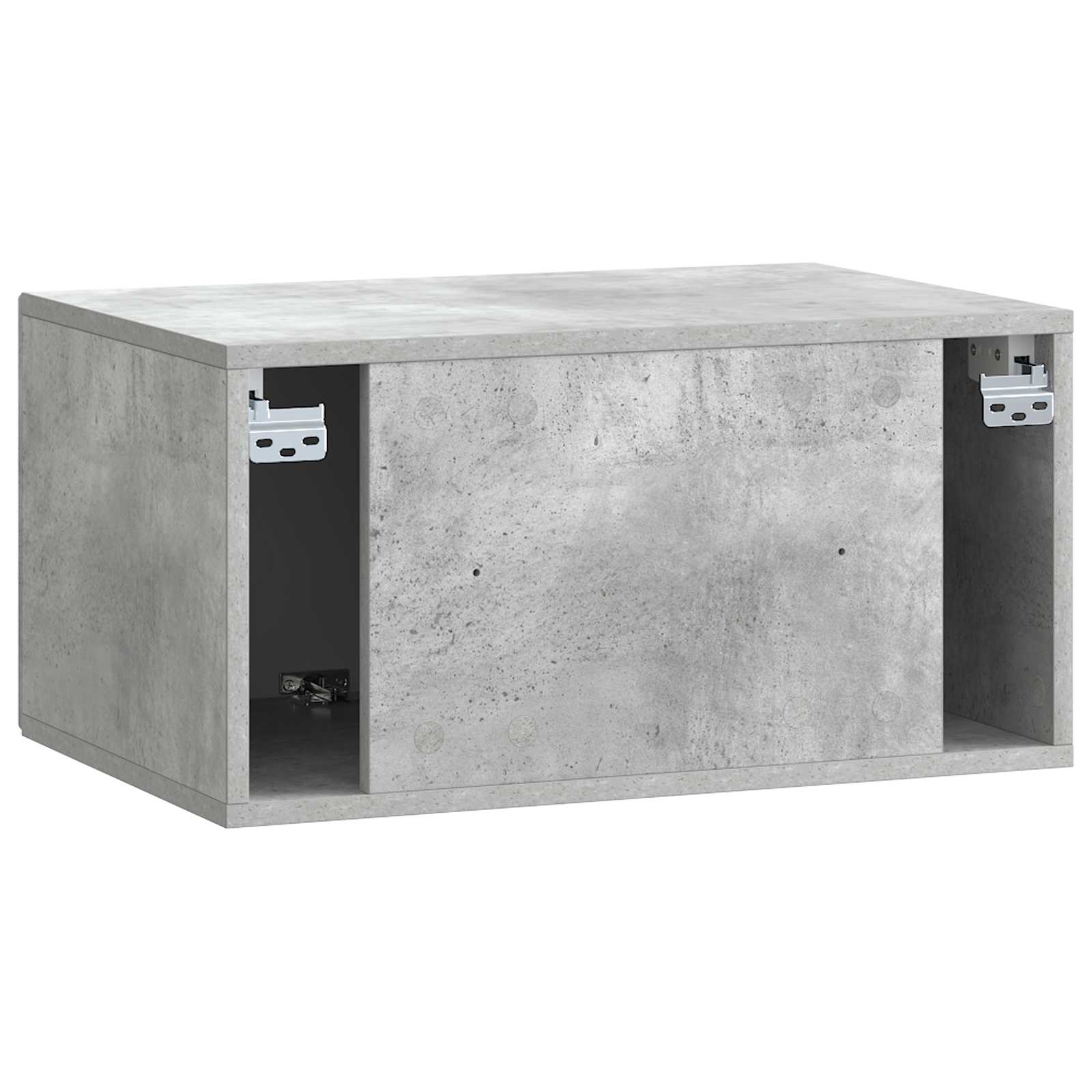 Wandmontierter TV-Schrank Betongrau 59,5 x 41 x 30 cm