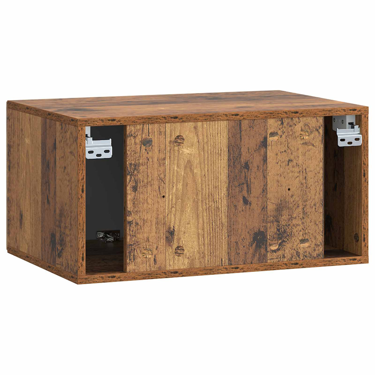 Wandmontierter TV-Schrank Altholz 59,5 x 41 x 30 cm