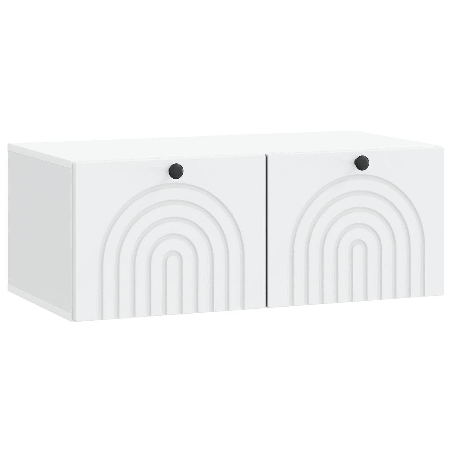 Wandmontierter TV-Schrank Weiß 78,5 x 41 x 30 cm Holzwerkstoff