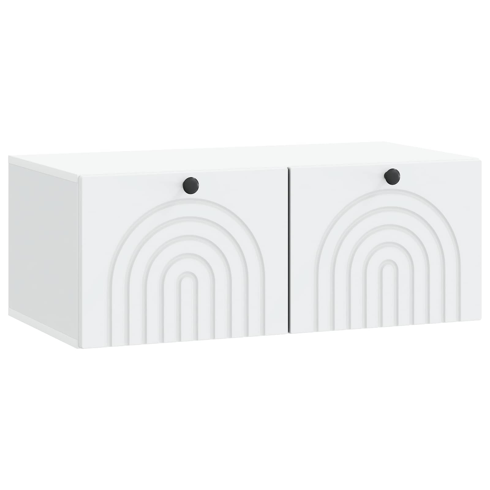 Wandmontierter TV-Schrank Weiß 78,5 x 41 x 30 cm Holzwerkstoff