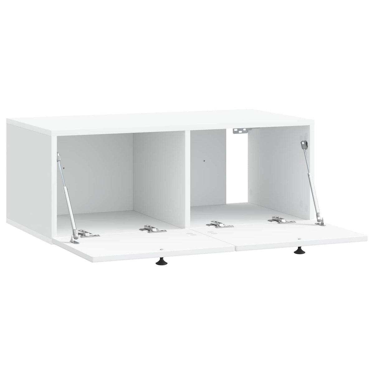 Wandmontierter TV-Schrank Weiß 78,5 x 41 x 30 cm Holzwerkstoff