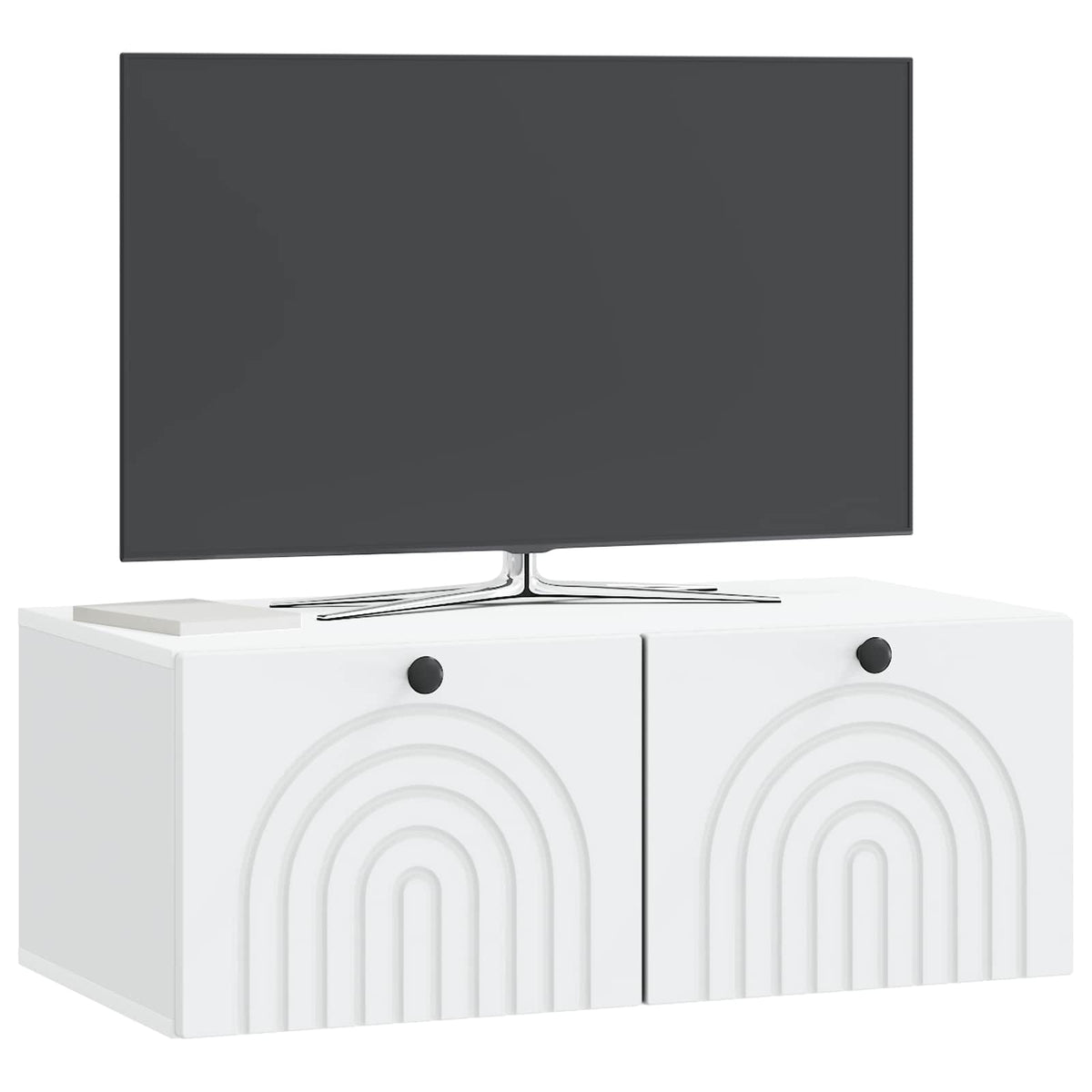 Wandmontierter TV-Schrank Weiß 78,5 x 41 x 30 cm Holzwerkstoff