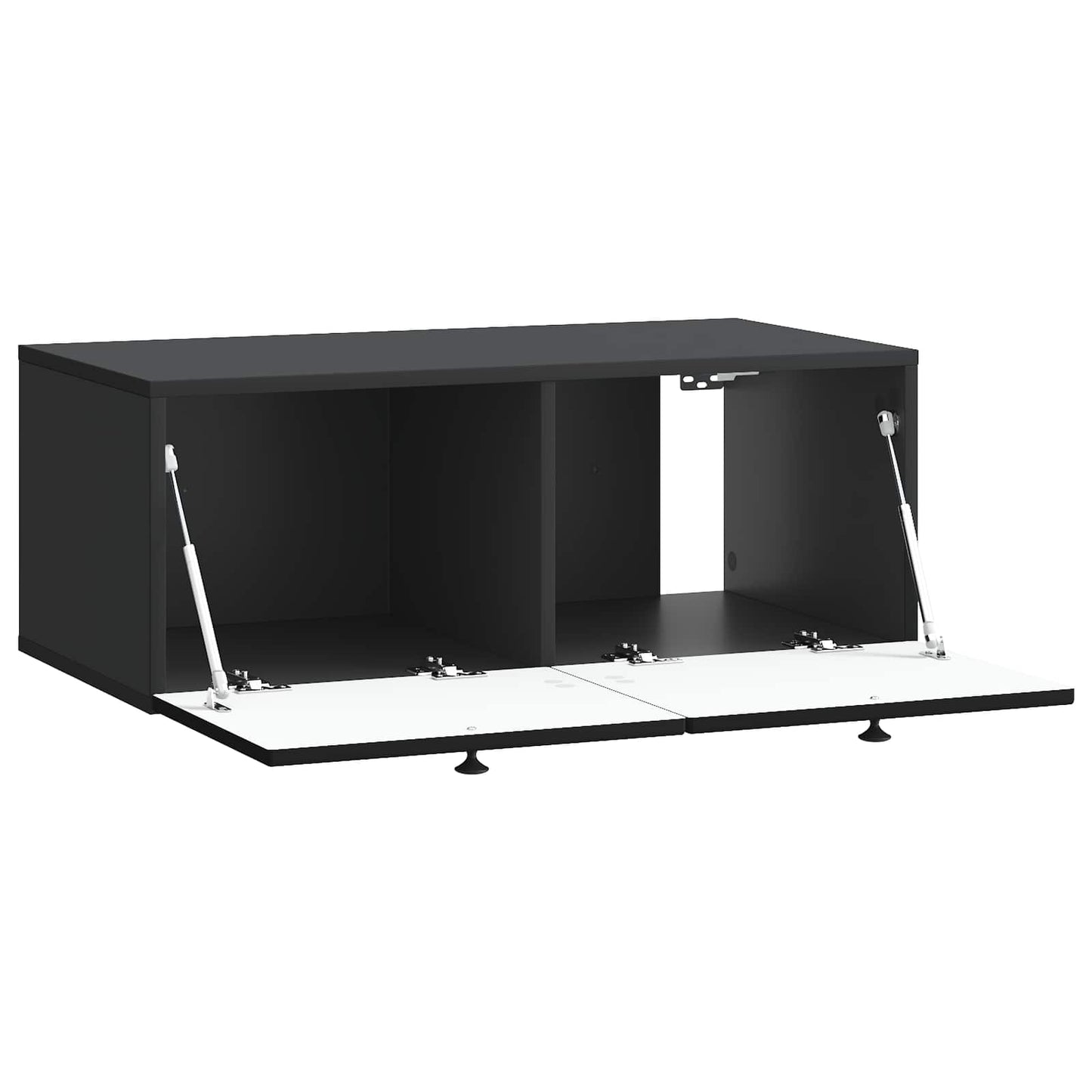 Wandmontierter TV-Schrank Schwarz 78,5 x 41 x 30 cm