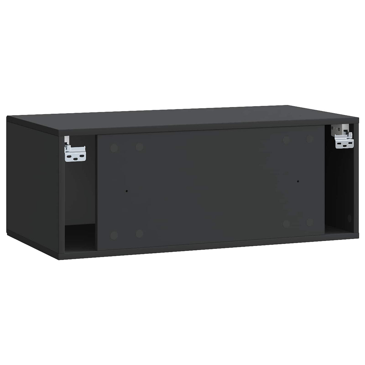 Wandmontierter TV-Schrank Schwarz 78,5 x 41 x 30 cm