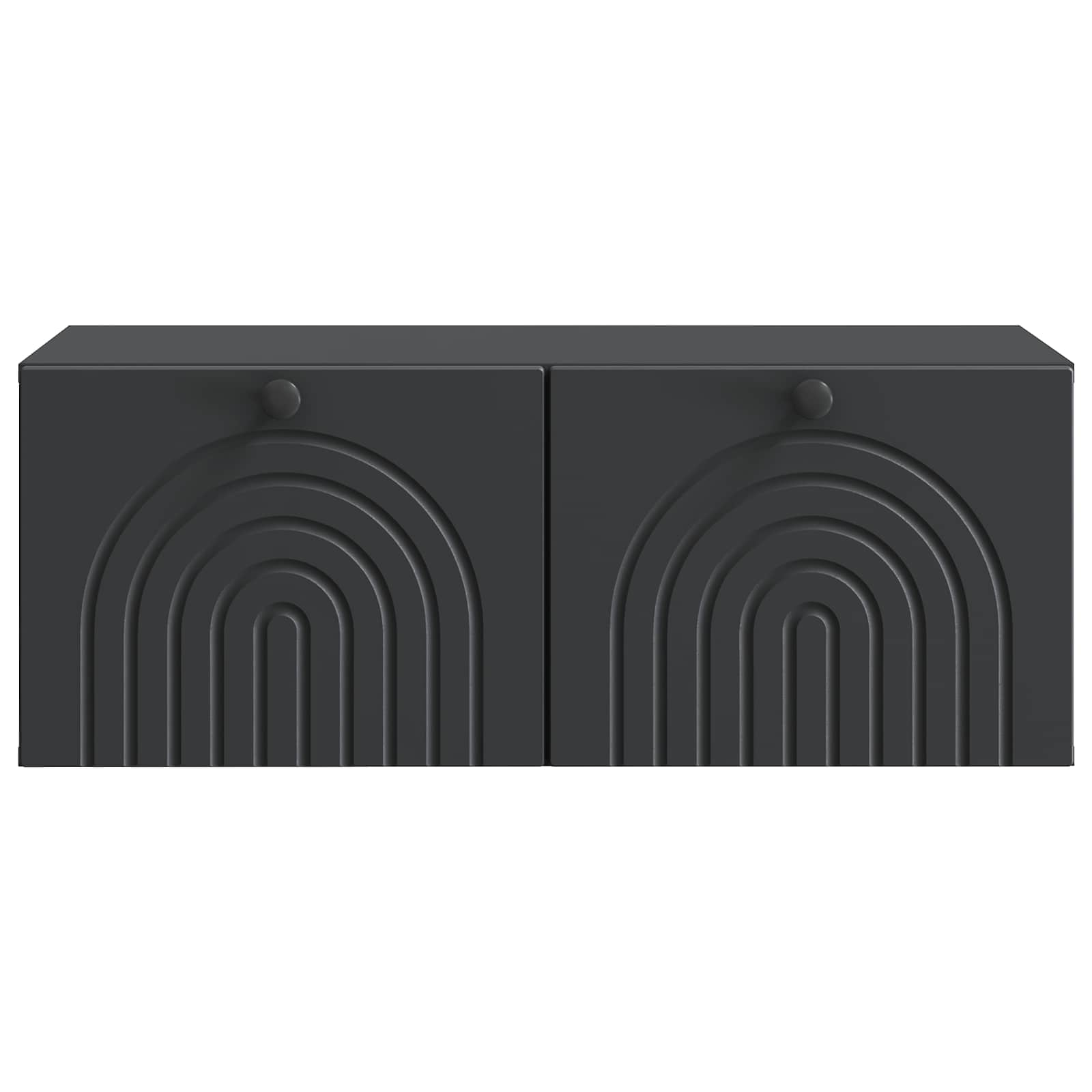Wandmontierter TV-Schrank Schwarz 78,5 x 41 x 30 cm