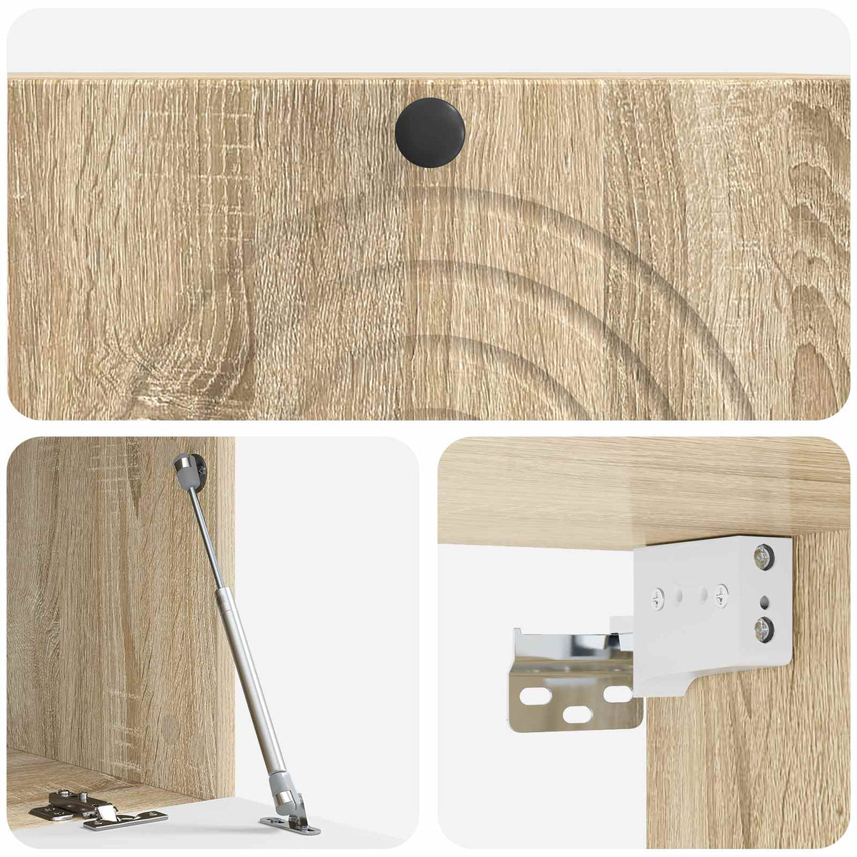 Wandmontierter TV-Schrank Sonoma-Eiche 78,5 x 41 x 30 cm