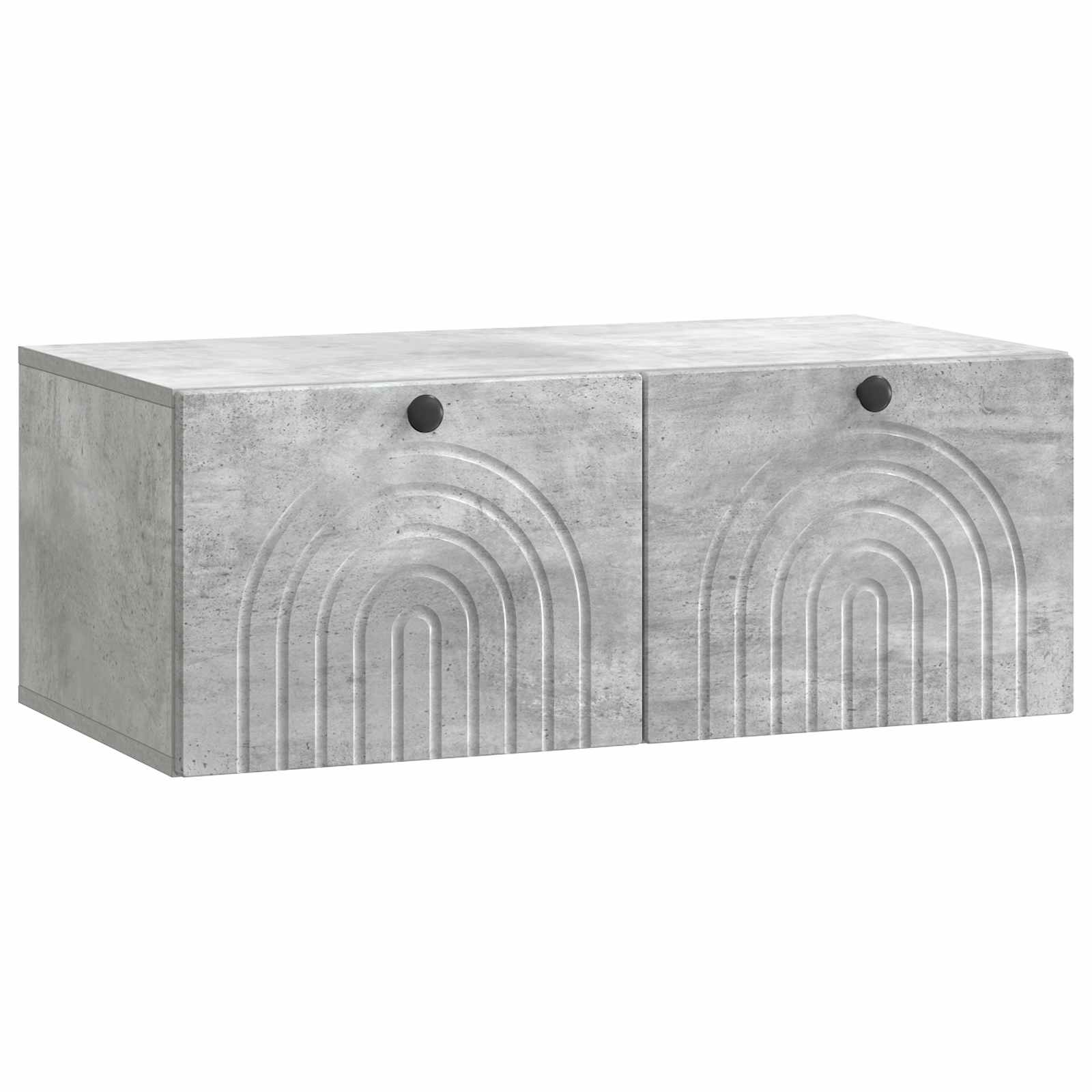 Wandmontierter TV-Schrank Betongrau 78,5 x 41 x 30 cm