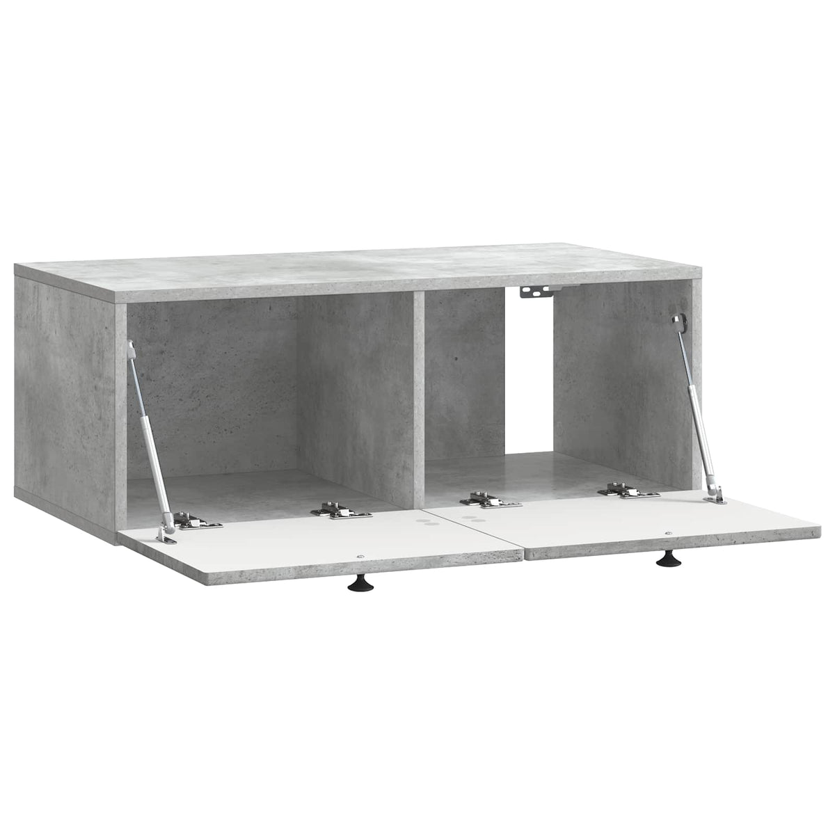 Wandmontierter TV-Schrank Betongrau 78,5 x 41 x 30 cm