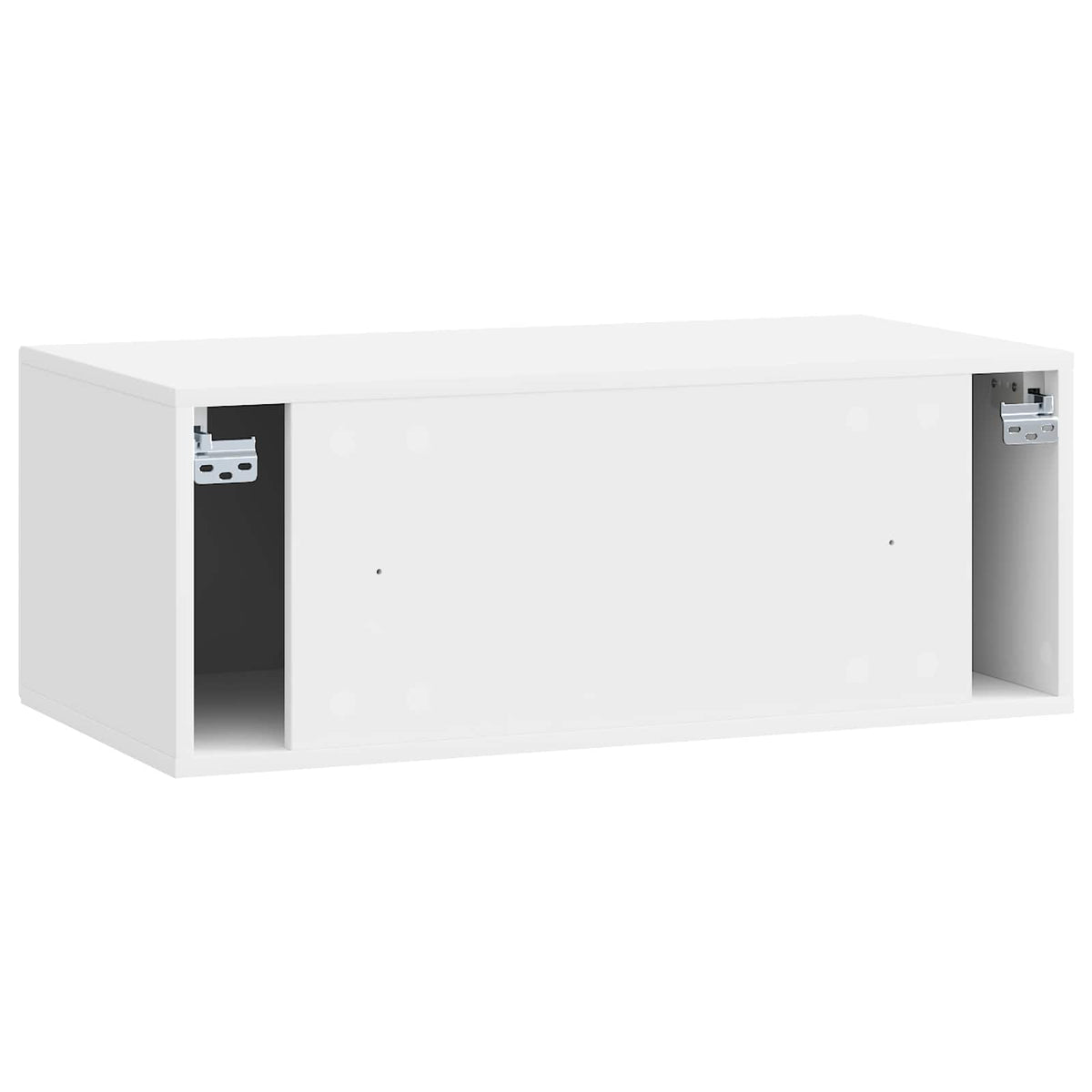 Wandmontierter TV-Schrank Hochglanz Weiß 78,5 x 41 x 30 cm