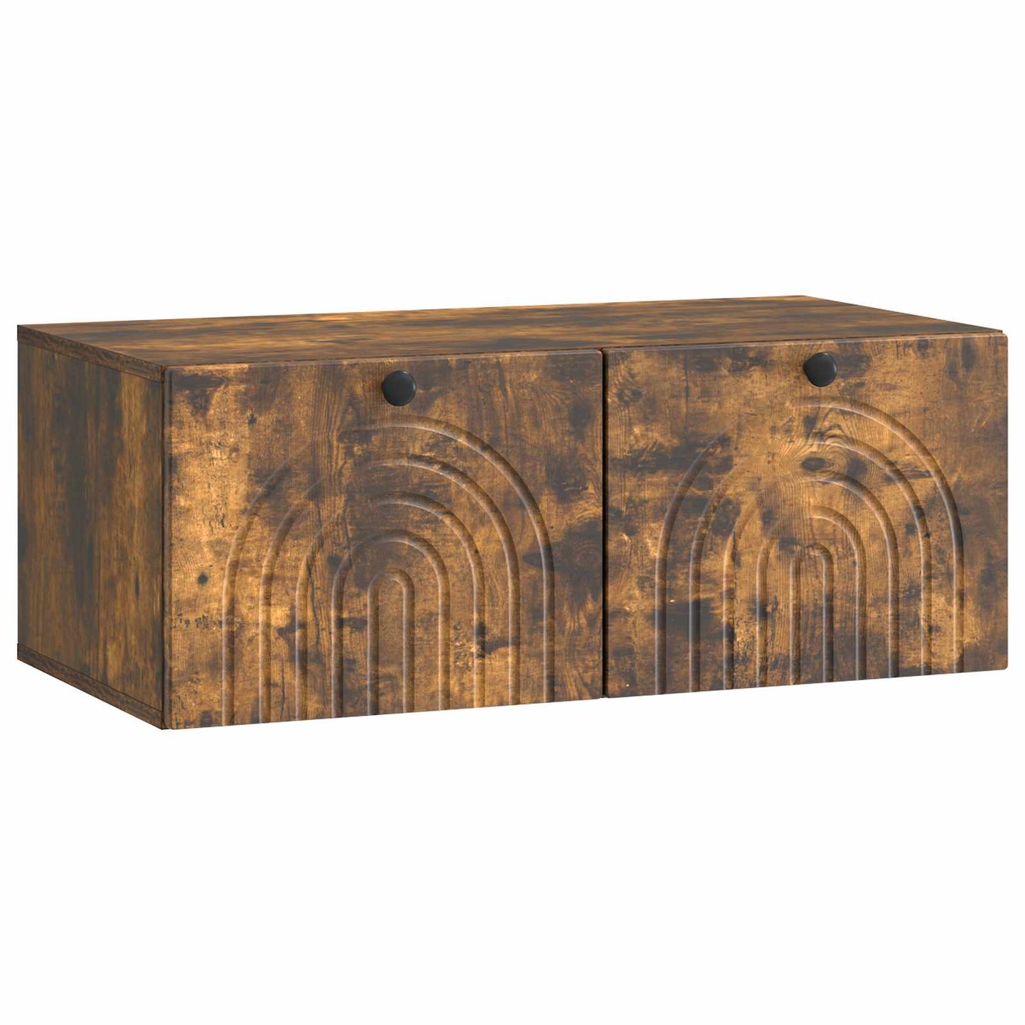 Wandmontierter TV-Schrank Geräucherte Eiche 78,5 x 41 x 30 cm