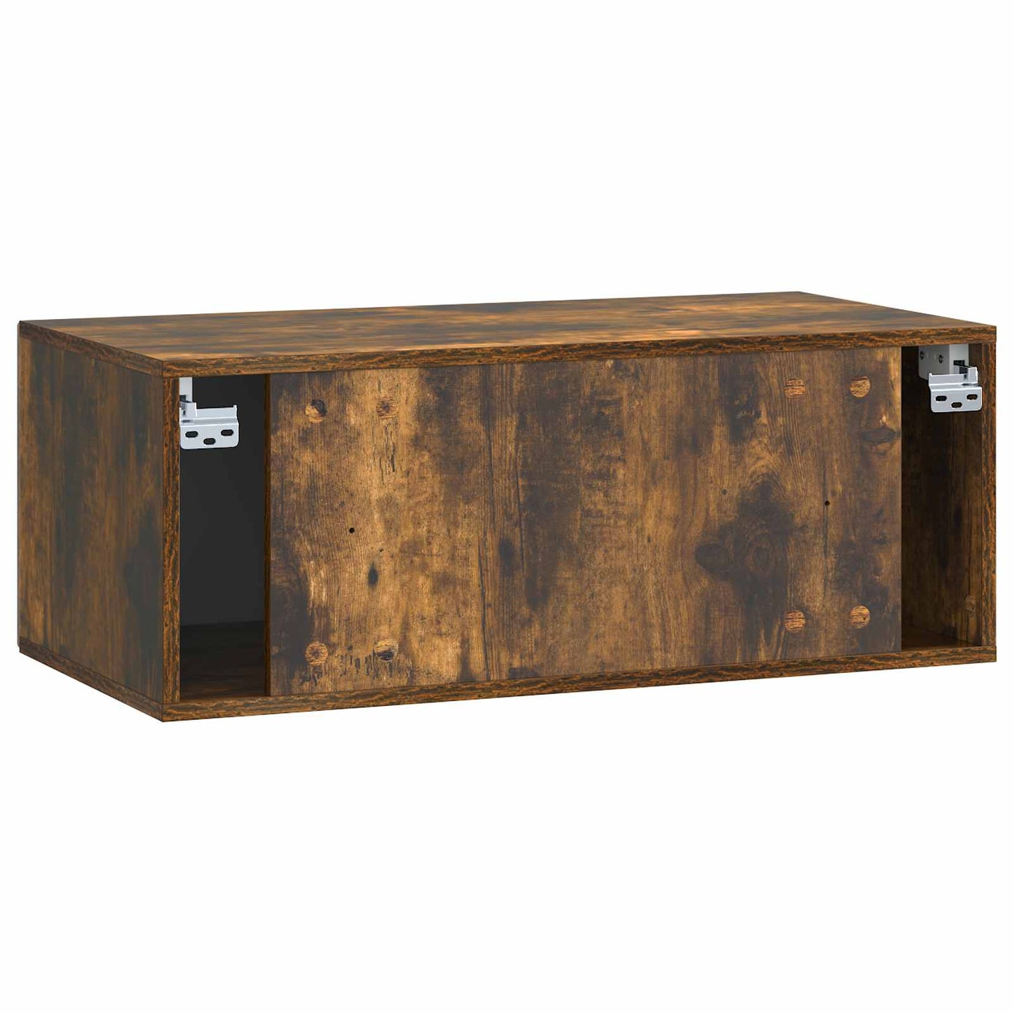 Wandmontierter TV-Schrank Geräucherte Eiche 78,5 x 41 x 30 cm