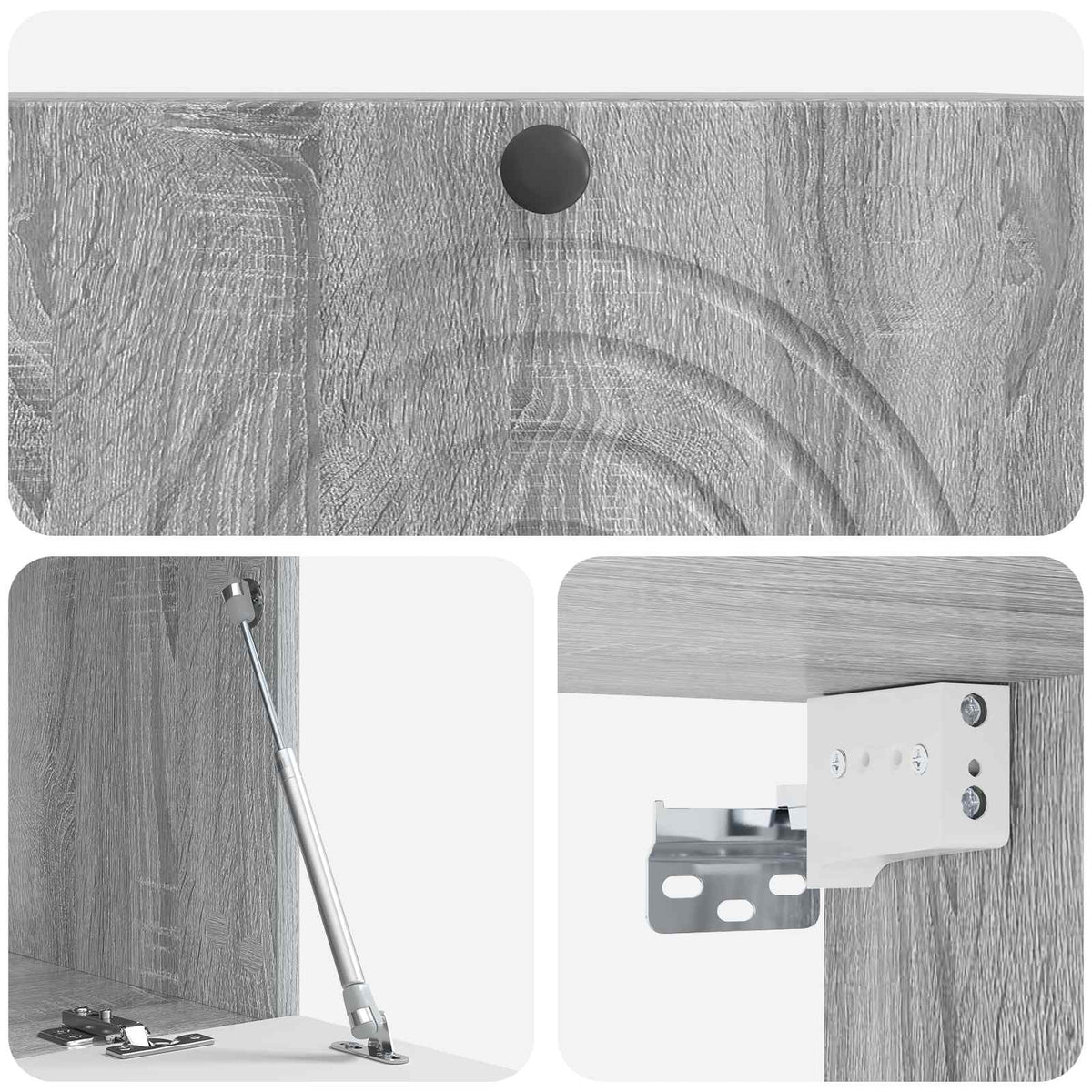 Wandmontierter TV-Schrank Graues Sonoma 78,5 x 41 x 30 cm