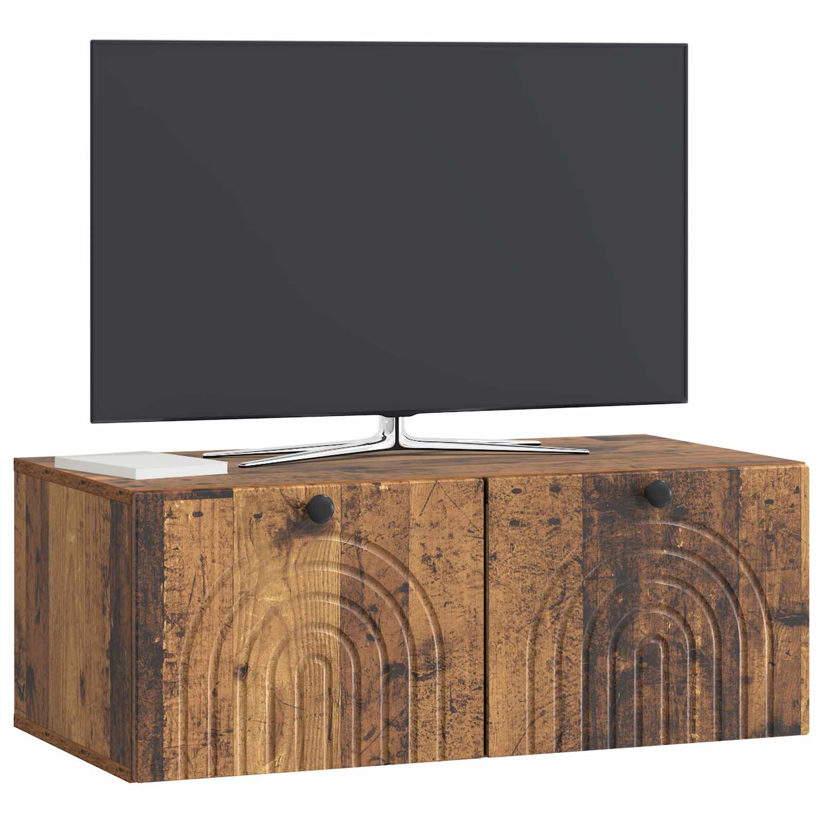 Wandmontierter TV-Schrank Altholz 78,5 x 41 x 30 cm