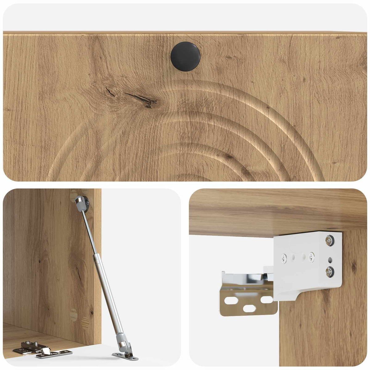 Wandmontierter TV-Schrank 78,5 x 41 x 30 cm Artisan-Eiche