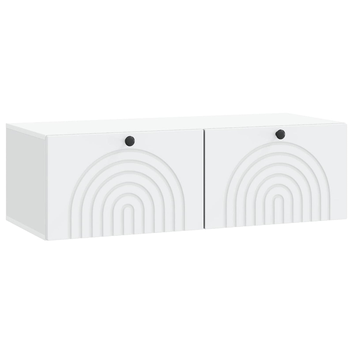 Wandmontierter TV-Schrank 99 x 41 x 30 cm Weiß Holzwerkstoff