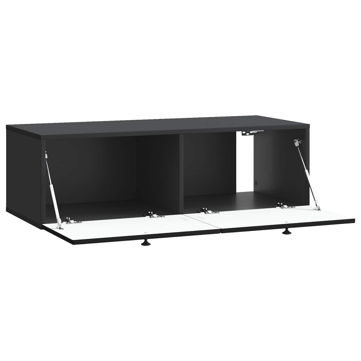 Wandmontierter TV-Schrank Schwarz 99 x 41 x 30 cm Holzwerkstoff