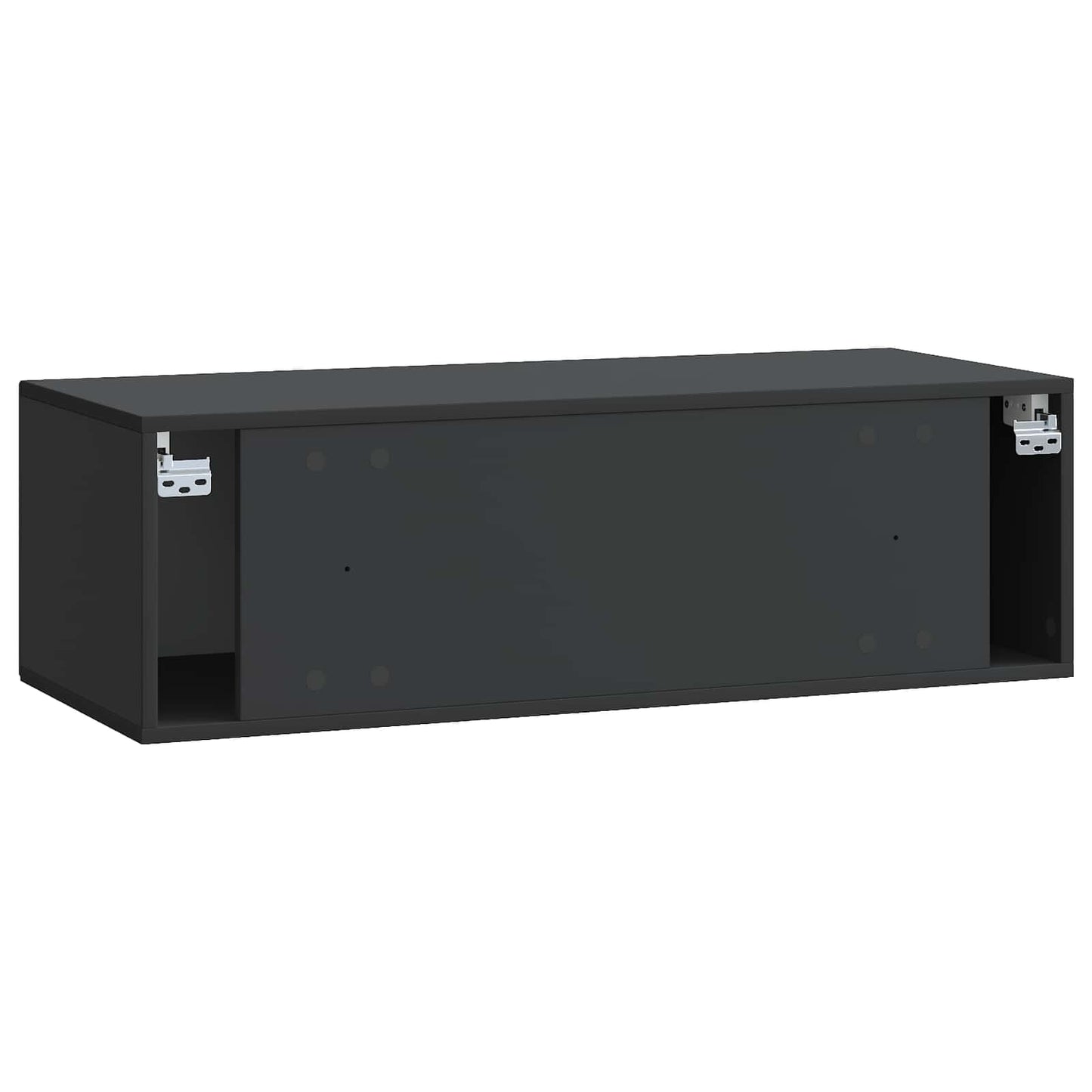 Wandmontierter TV-Schrank Schwarz 99 x 41 x 30 cm Holzwerkstoff