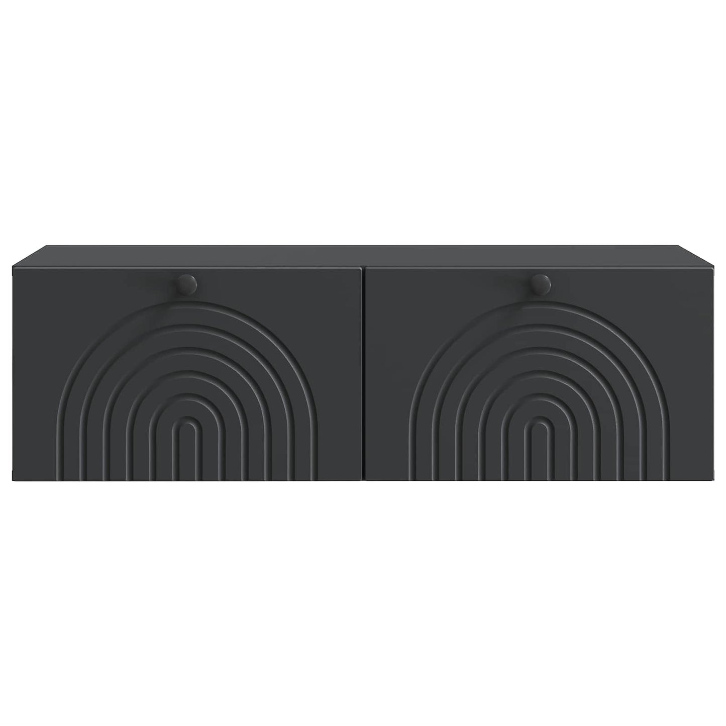 Wandmontierter TV-Schrank Schwarz 99 x 41 x 30 cm Holzwerkstoff