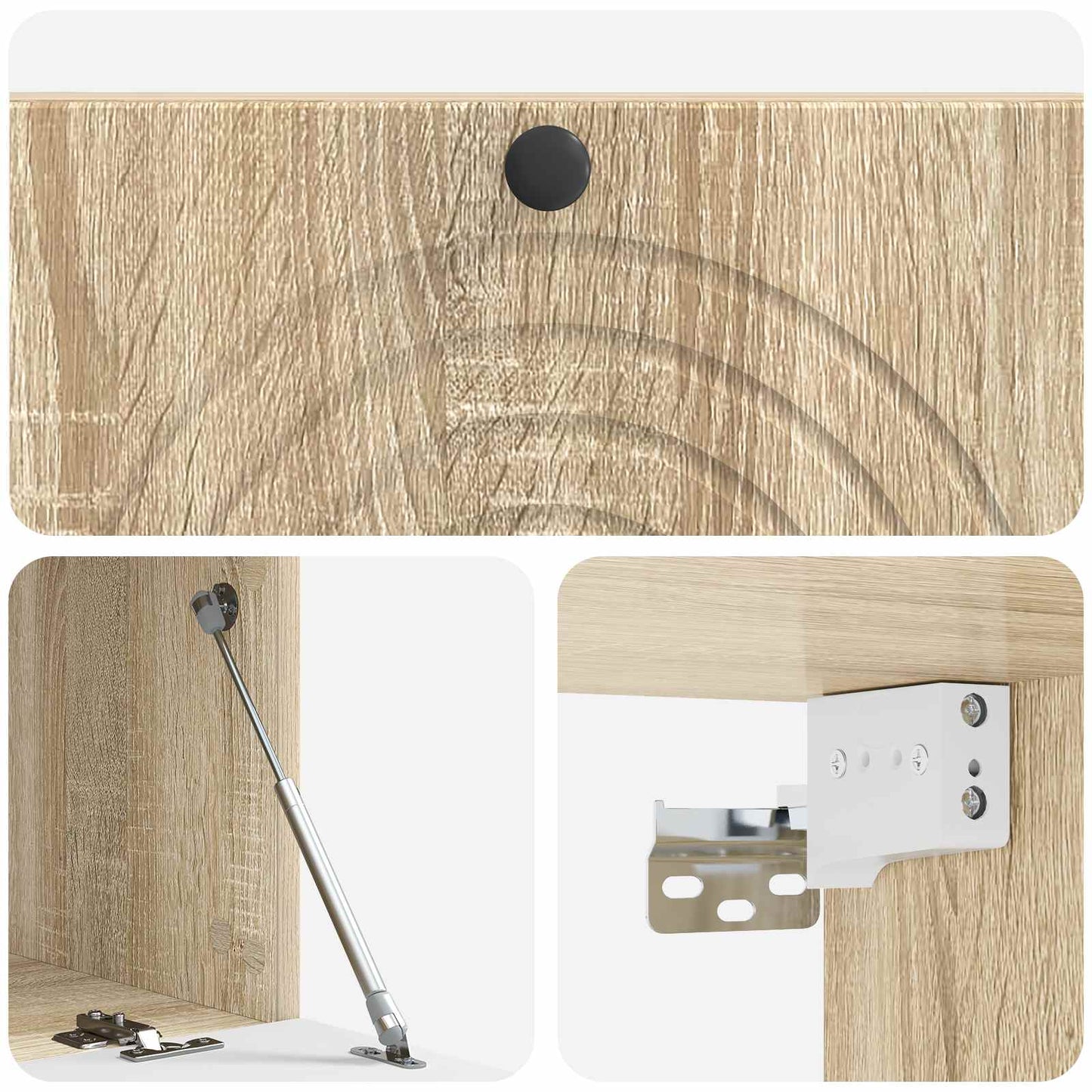 Wandmontierter TV-Schrank Sonoma-Eiche 98 x 41 x 30 cm