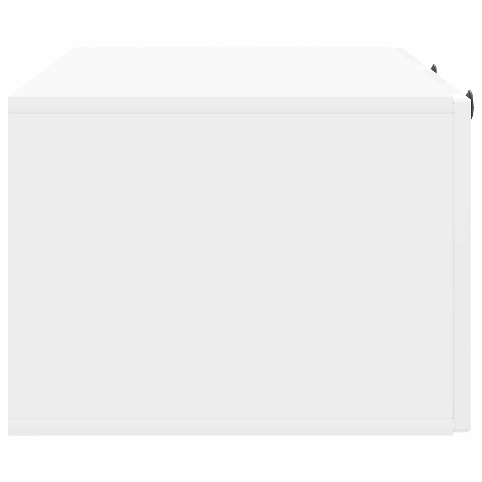 Wandmontierter TV-Schrank Hochglanz Weiß 98 x 41 x 30 cm